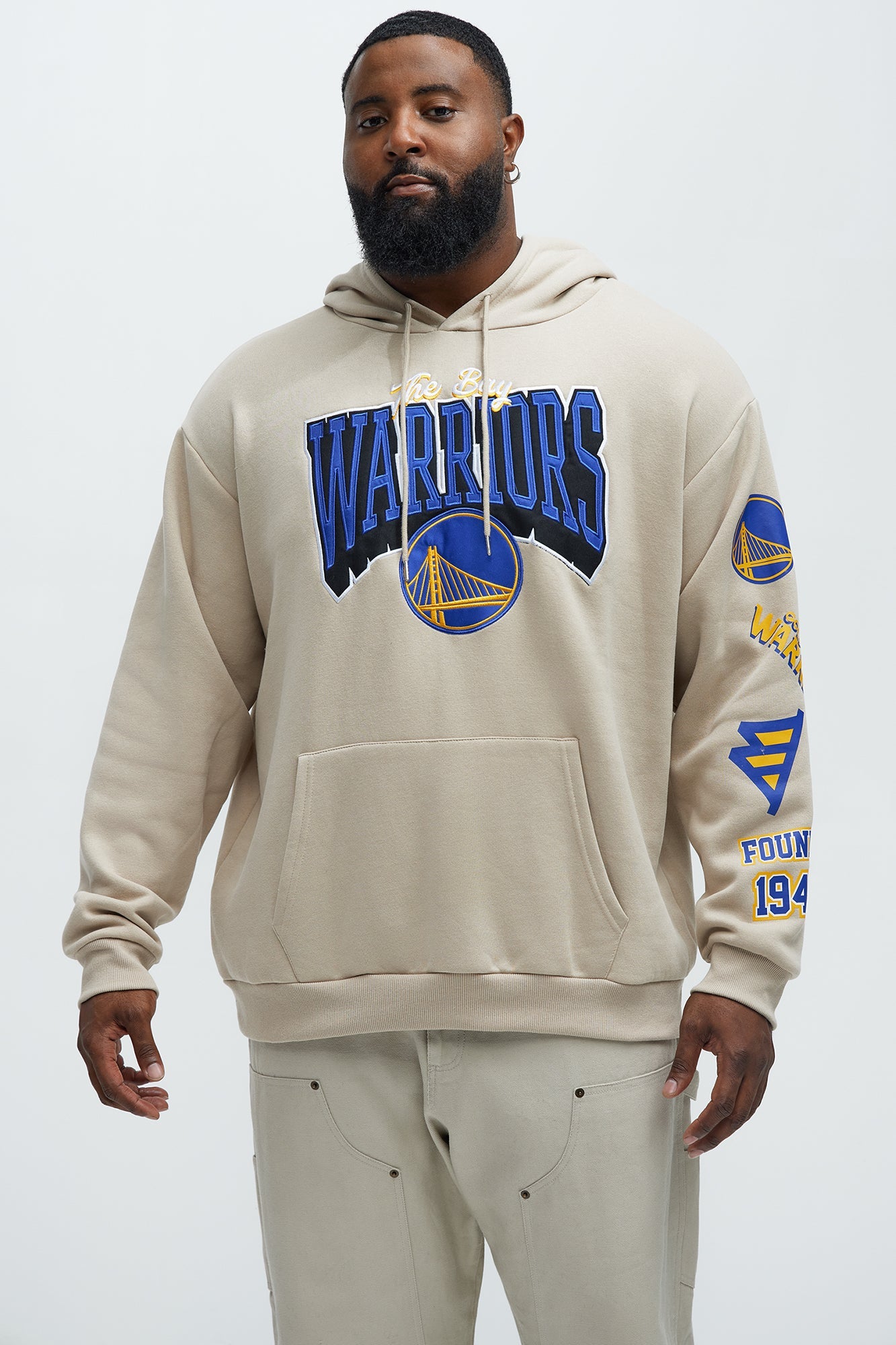 Warriors City Connect Hoodie - Sand
