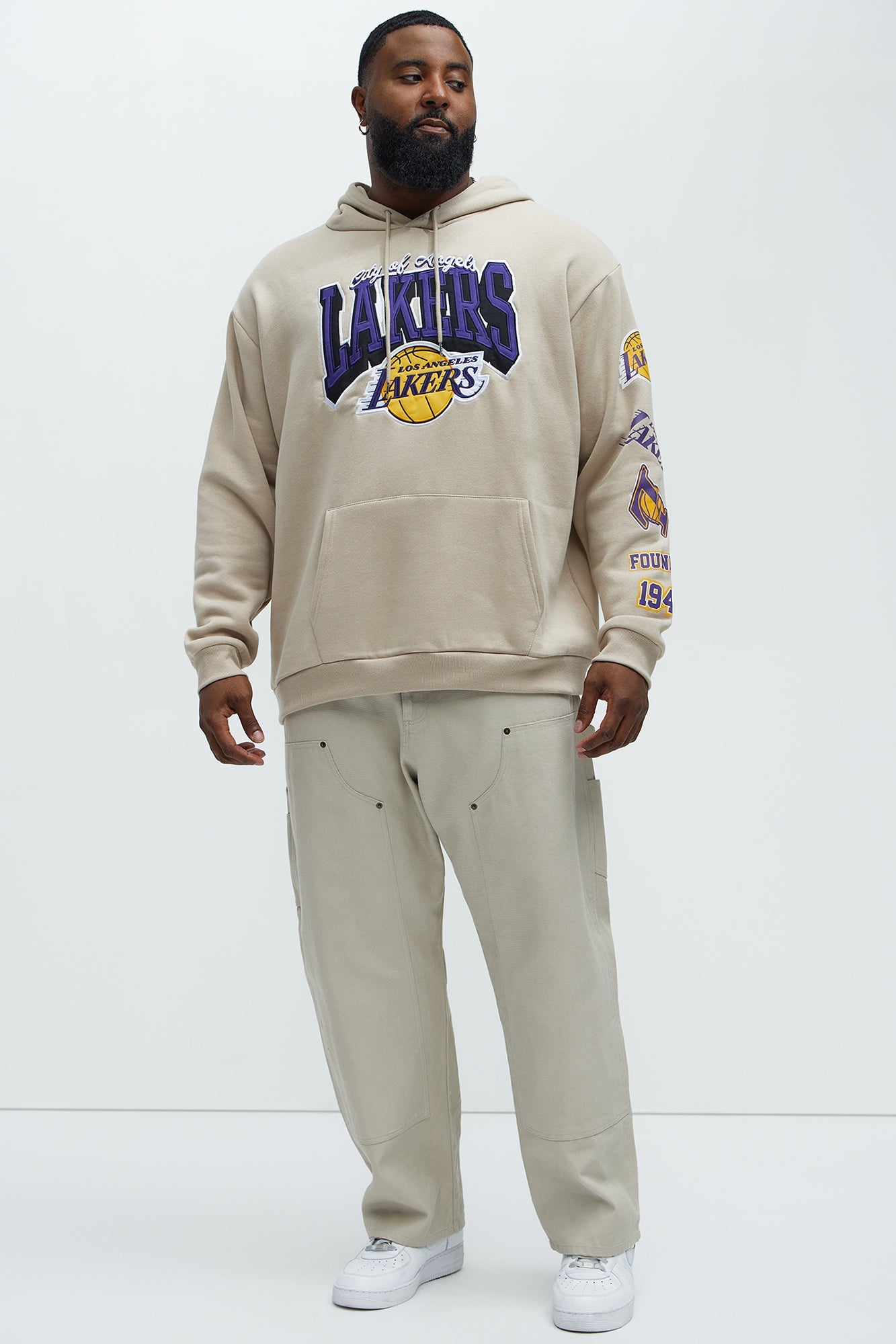 Lakers City Connect Hoodie - Sand