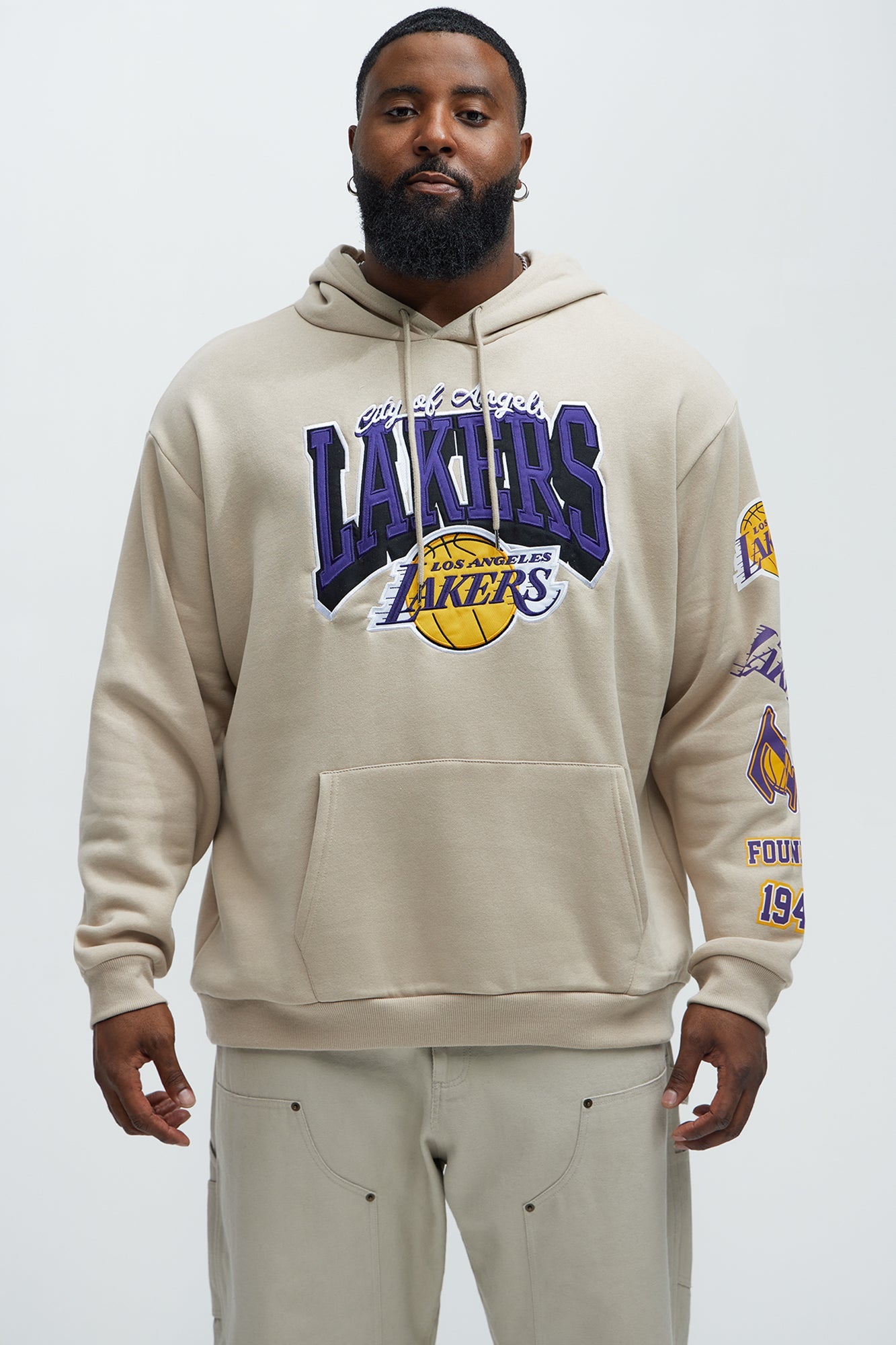 Lakers City Connect Hoodie - Sand