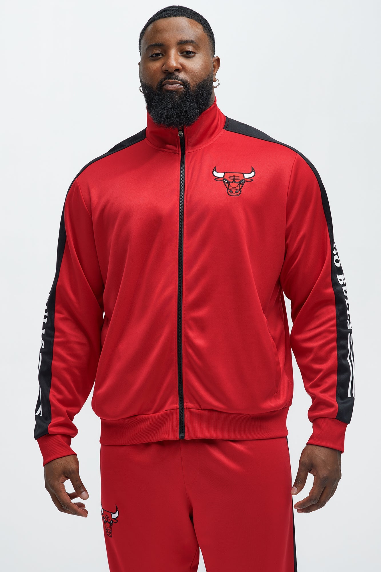 Bulls Stand By Track Jacket - Red