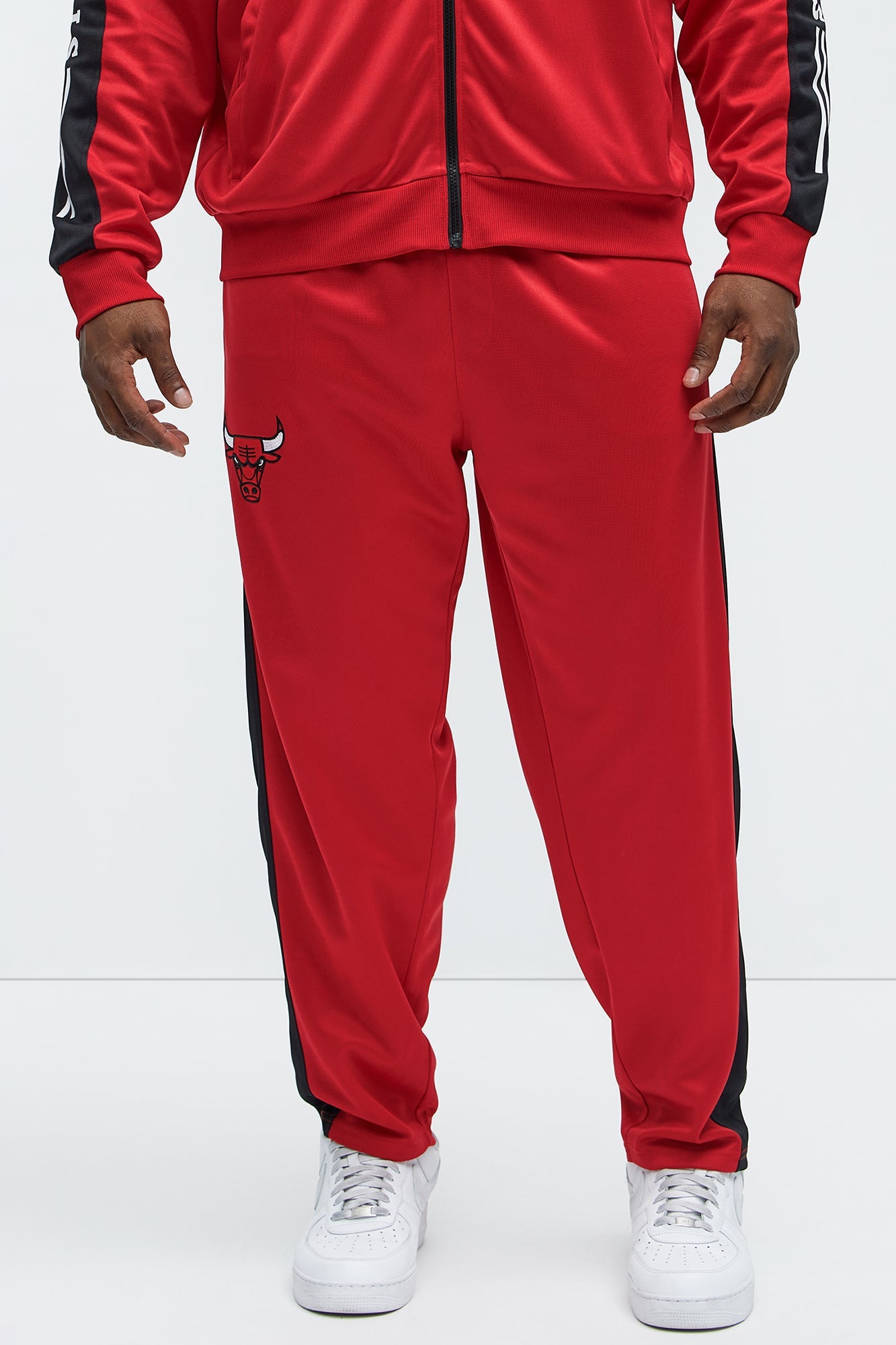 Bulls Stand By Track Pants - Red