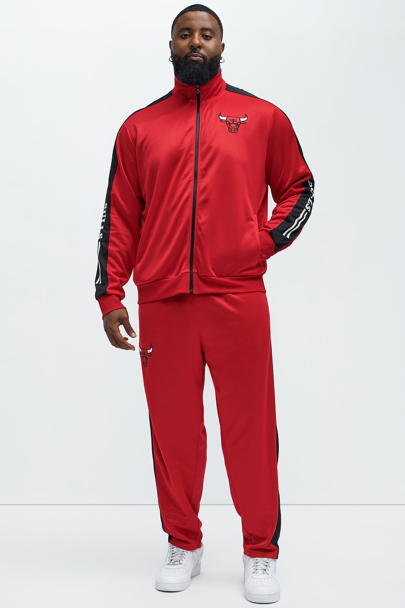 Bulls Stand By Track Pants - Red