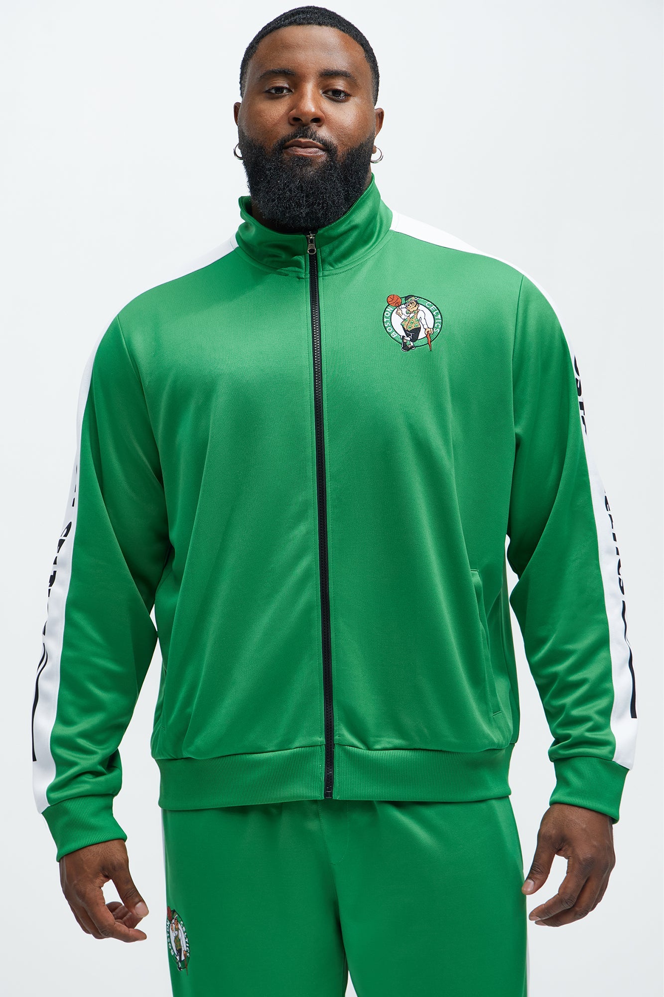 Celtics Stand By Track Jacket - Kelly Green