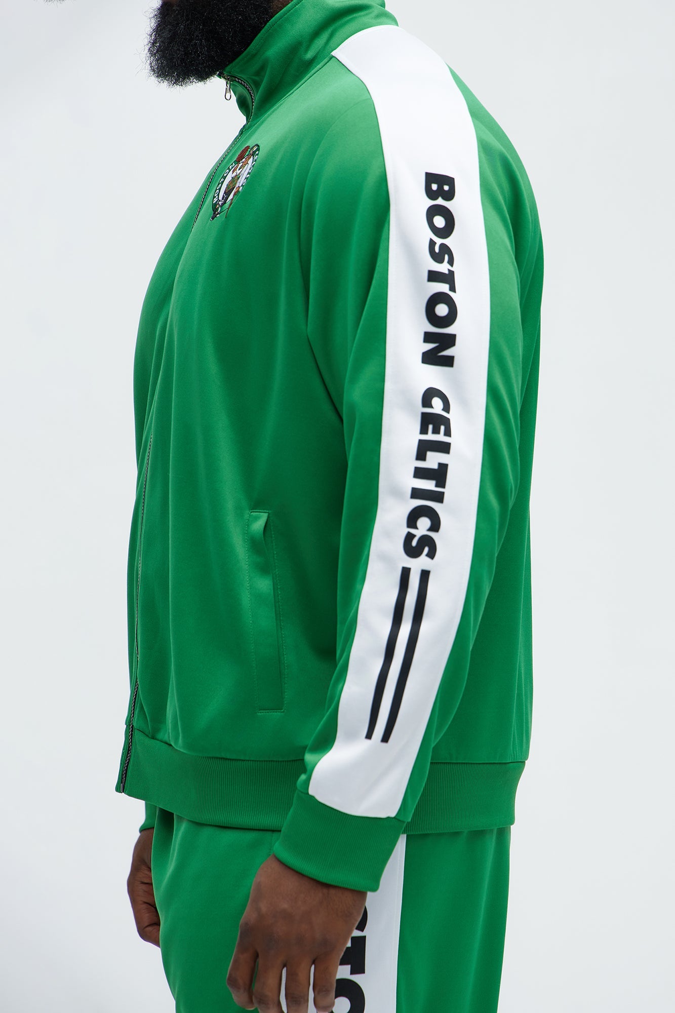 Celtics Stand By Track Jacket - Kelly Green