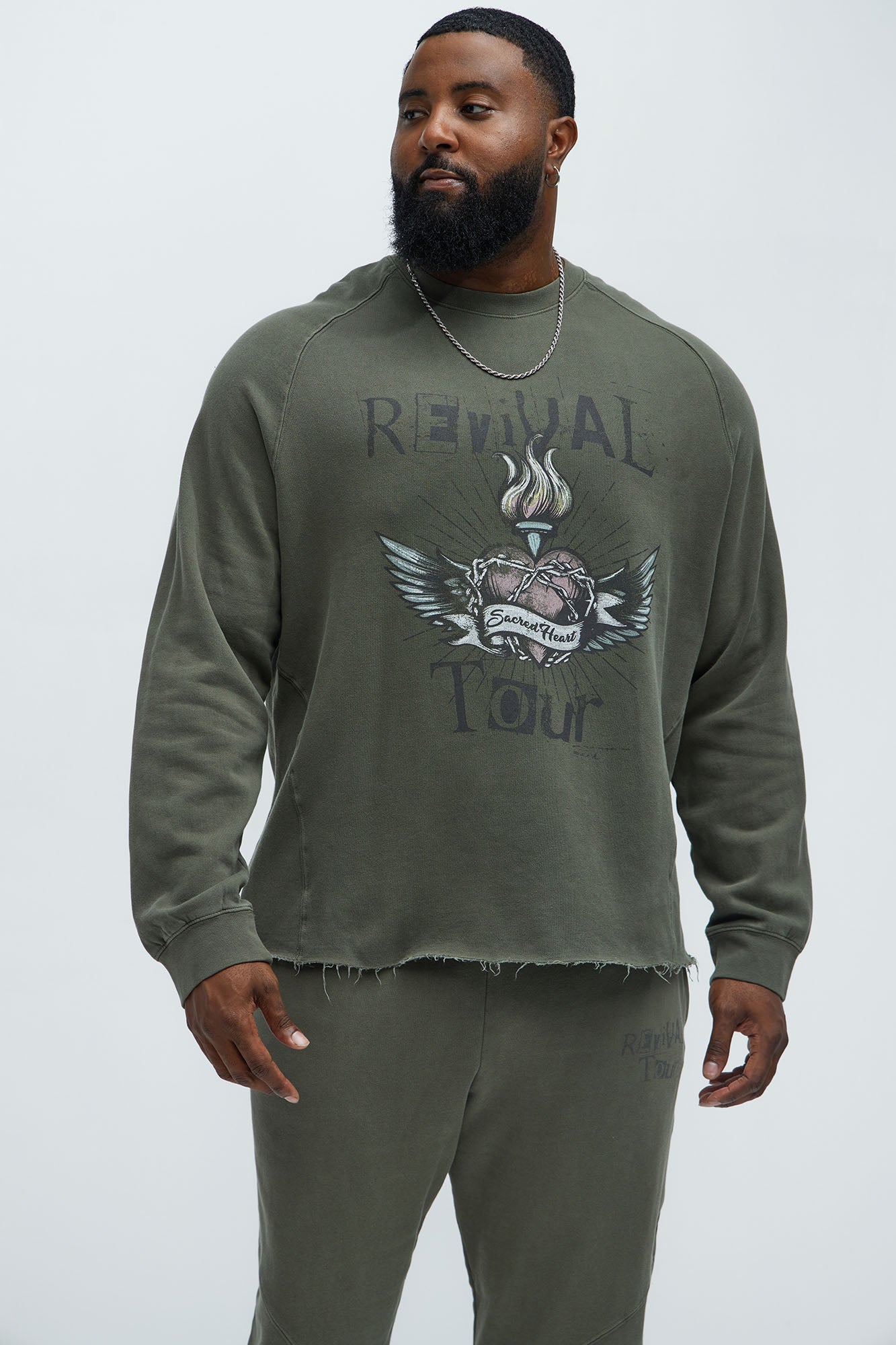 Revival Tour Crewneck Sweatshirt - Olive