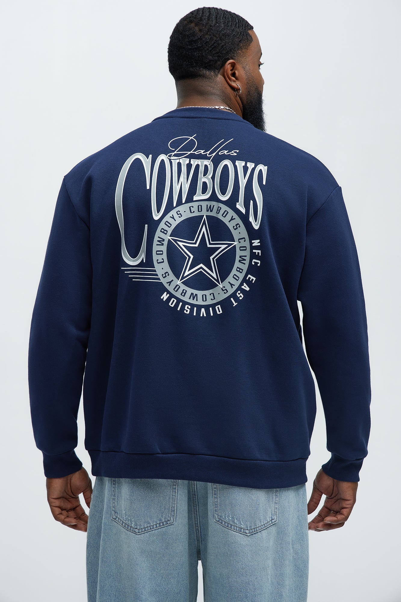 Cowboys Crew Neck Sweatshirt - Navy