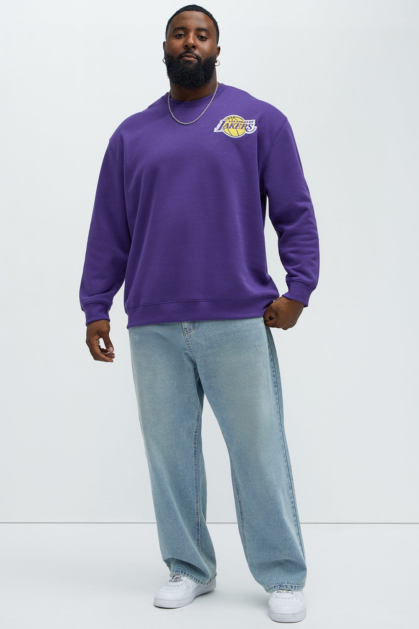 Lakers Loud Crewneck Sweatshirt - Purple