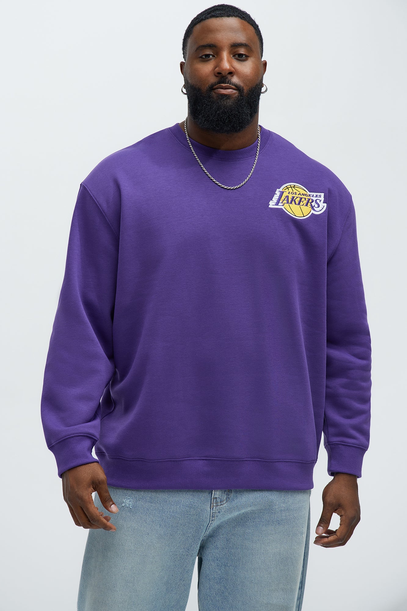 Lakers Loud Crewneck Sweatshirt - Purple