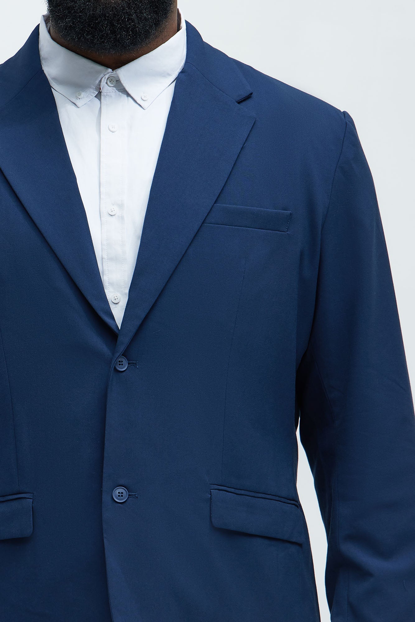 The Modern Stretch Suit Jacket - Navy