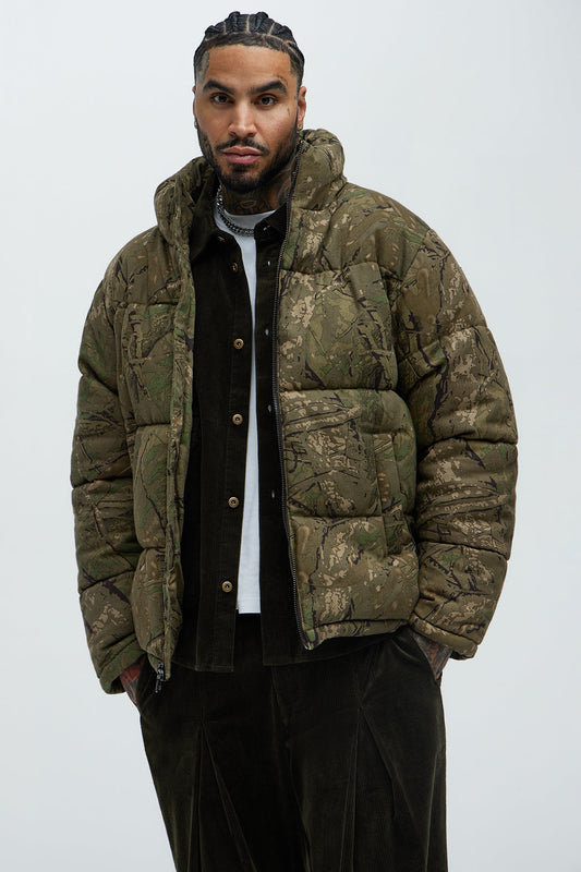 Countryside Puffer Jacket - Camouflage