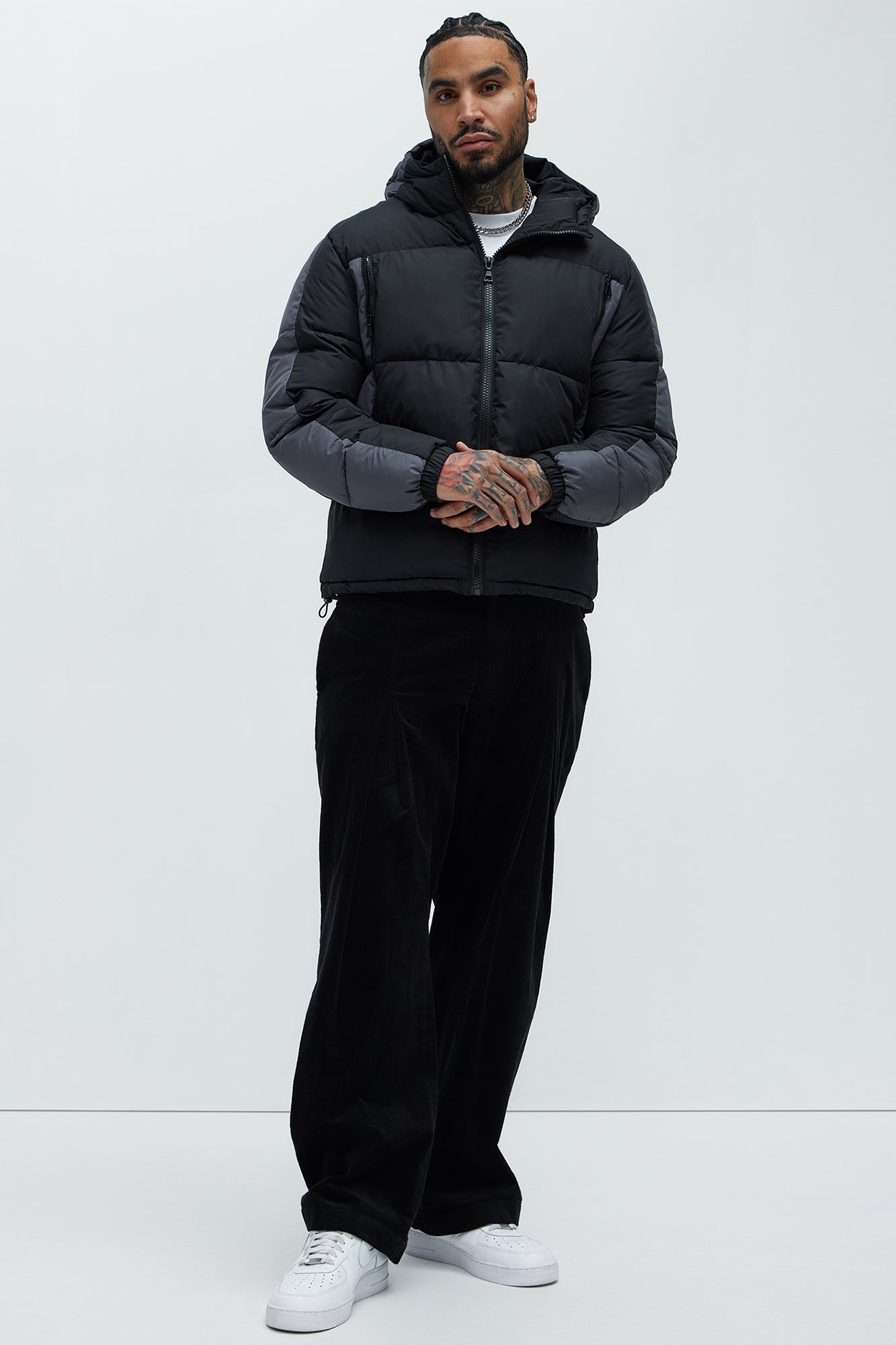 Hewins Hooded Jacket - Black/combo