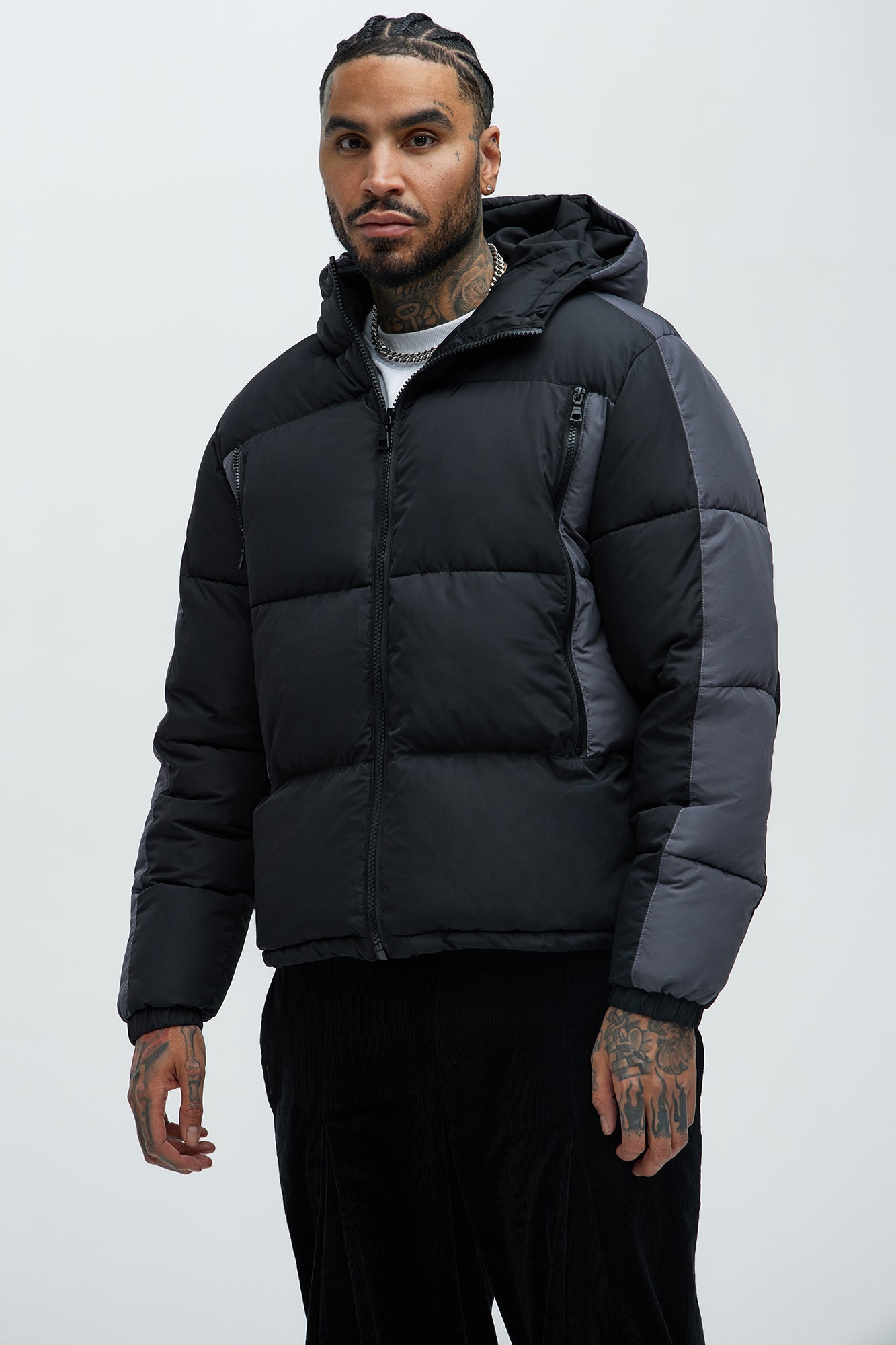 Hewins Hooded Jacket - Black/combo
