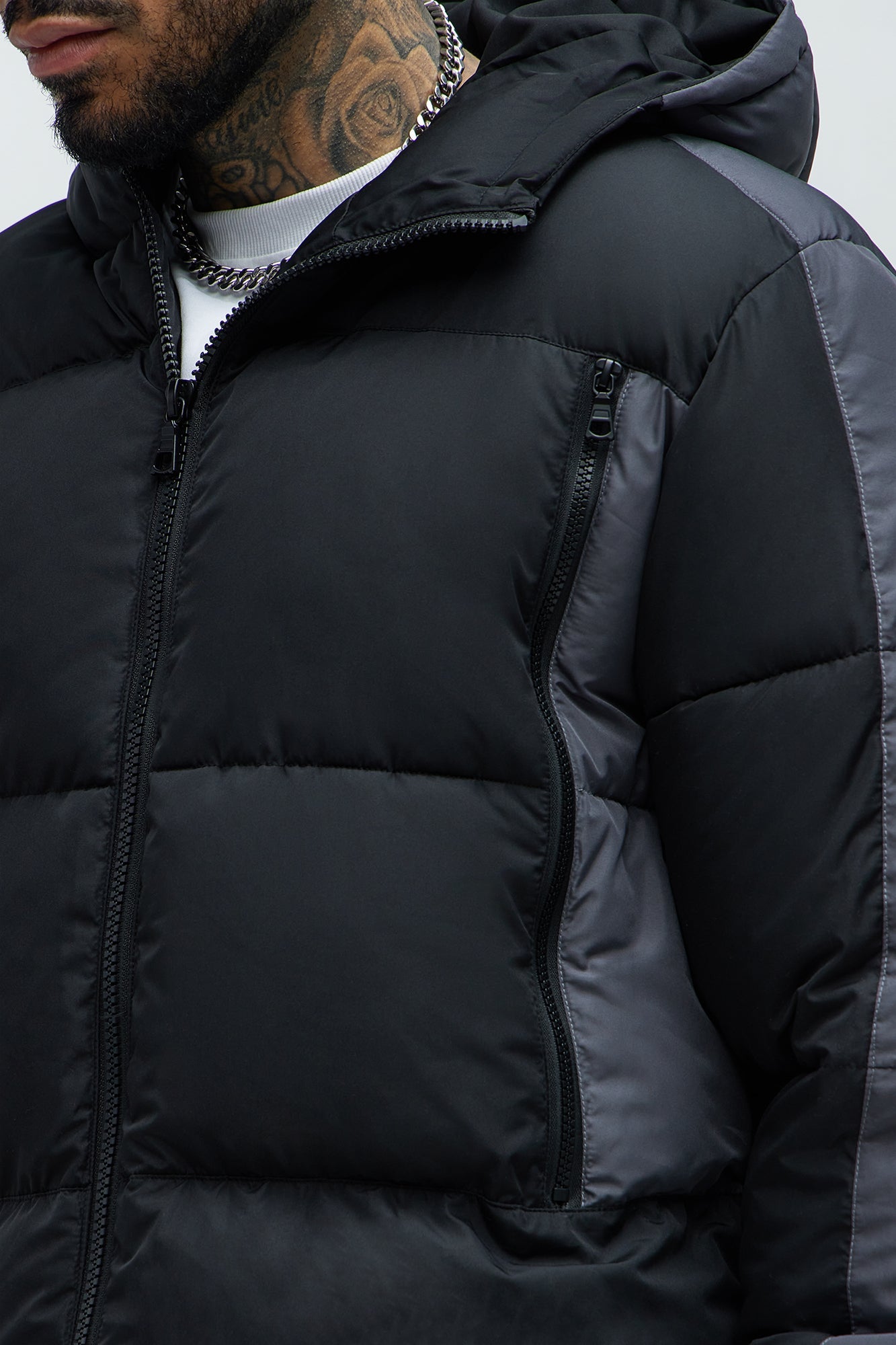 Hewins Hooded Jacket - Black/combo