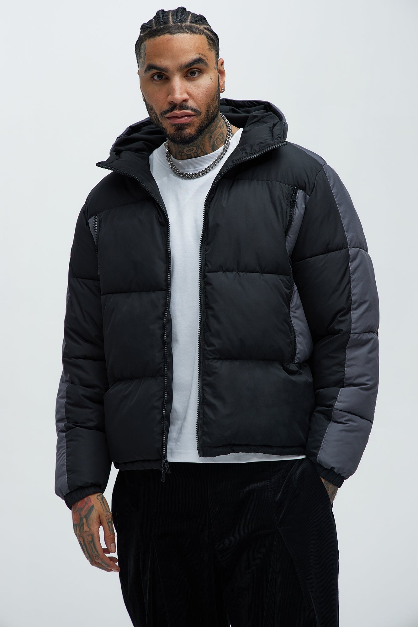 Hewins Hooded Jacket - Black/combo