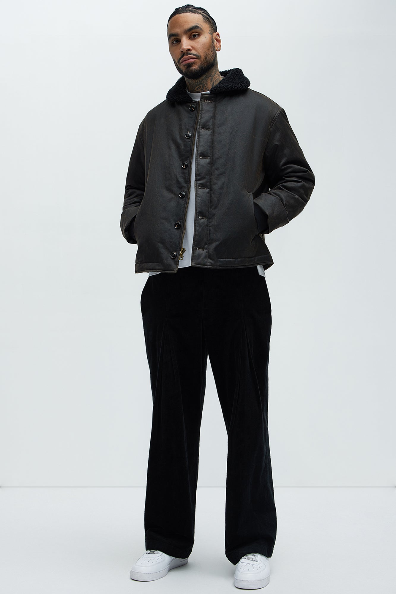 Denali Waxed Sherpa Jacket - Brown