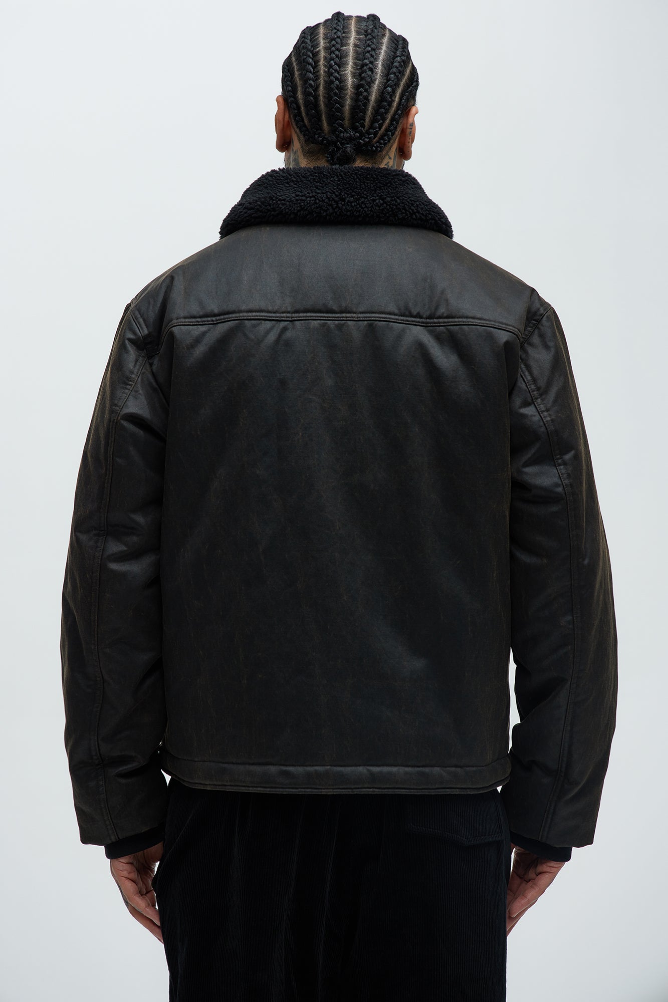 Denali Waxed Sherpa Jacket - Brown