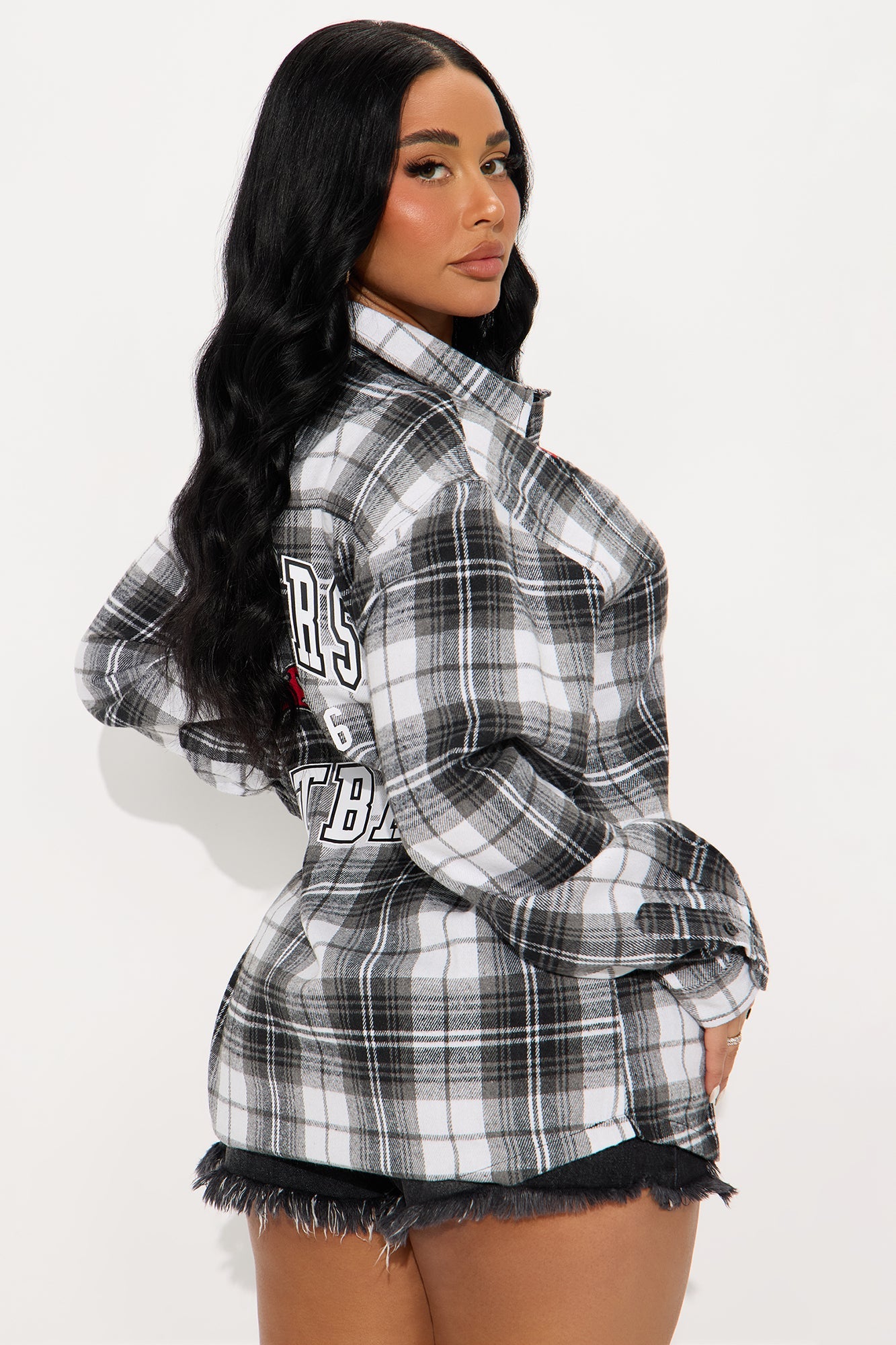 NFL Tampa Bay Buccaneers Plaid Flannel - Black/combo