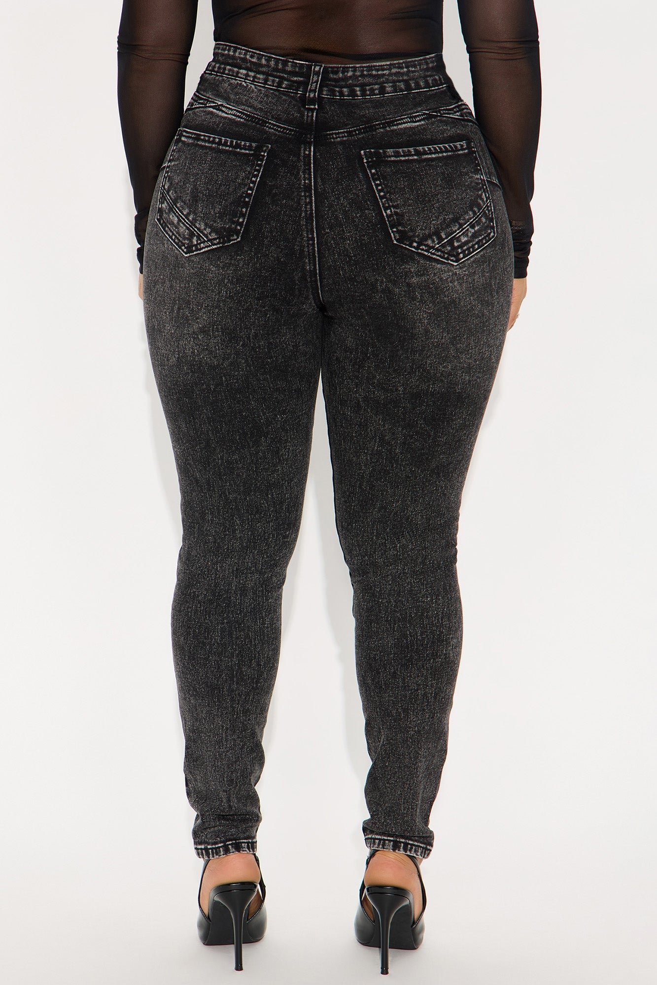 San Diego Sculpting High Rise Stretch Skinny Jeans - Black