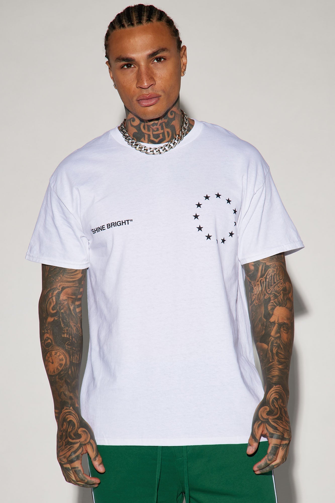 Filling Vacancy Like The Brightest Star Short Sleeve Tee - White