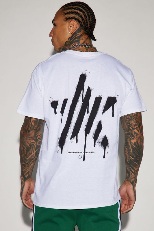 Filling Vacancy Like The Brightest Star Short Sleeve Tee - White