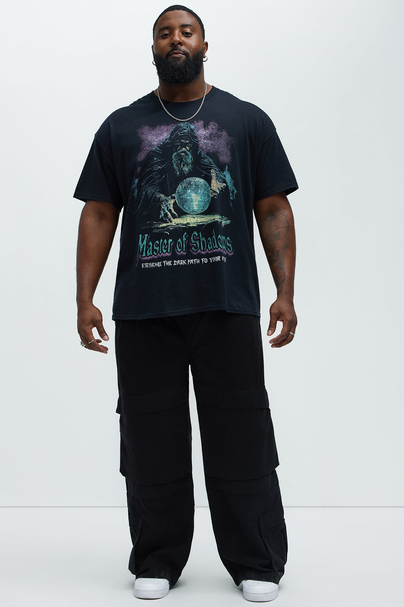 Rylan Wide Leg Cargo Pants - Black