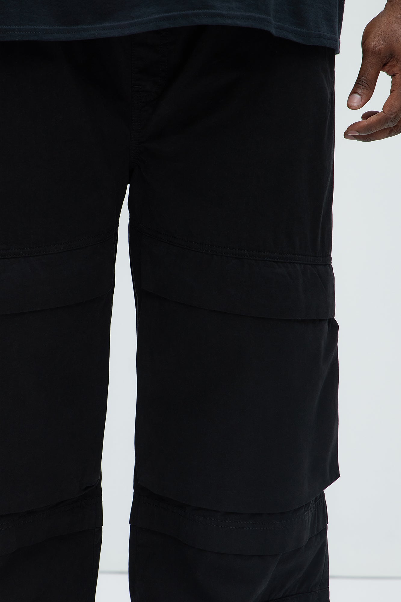 Rylan Wide Leg Cargo Pants - Black