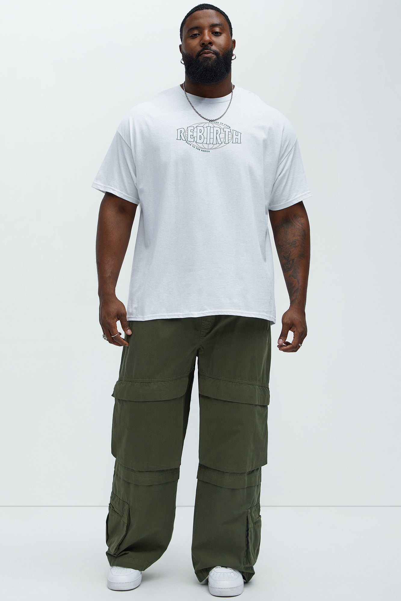 Rylan Wide Leg Cargo Pants - Olive