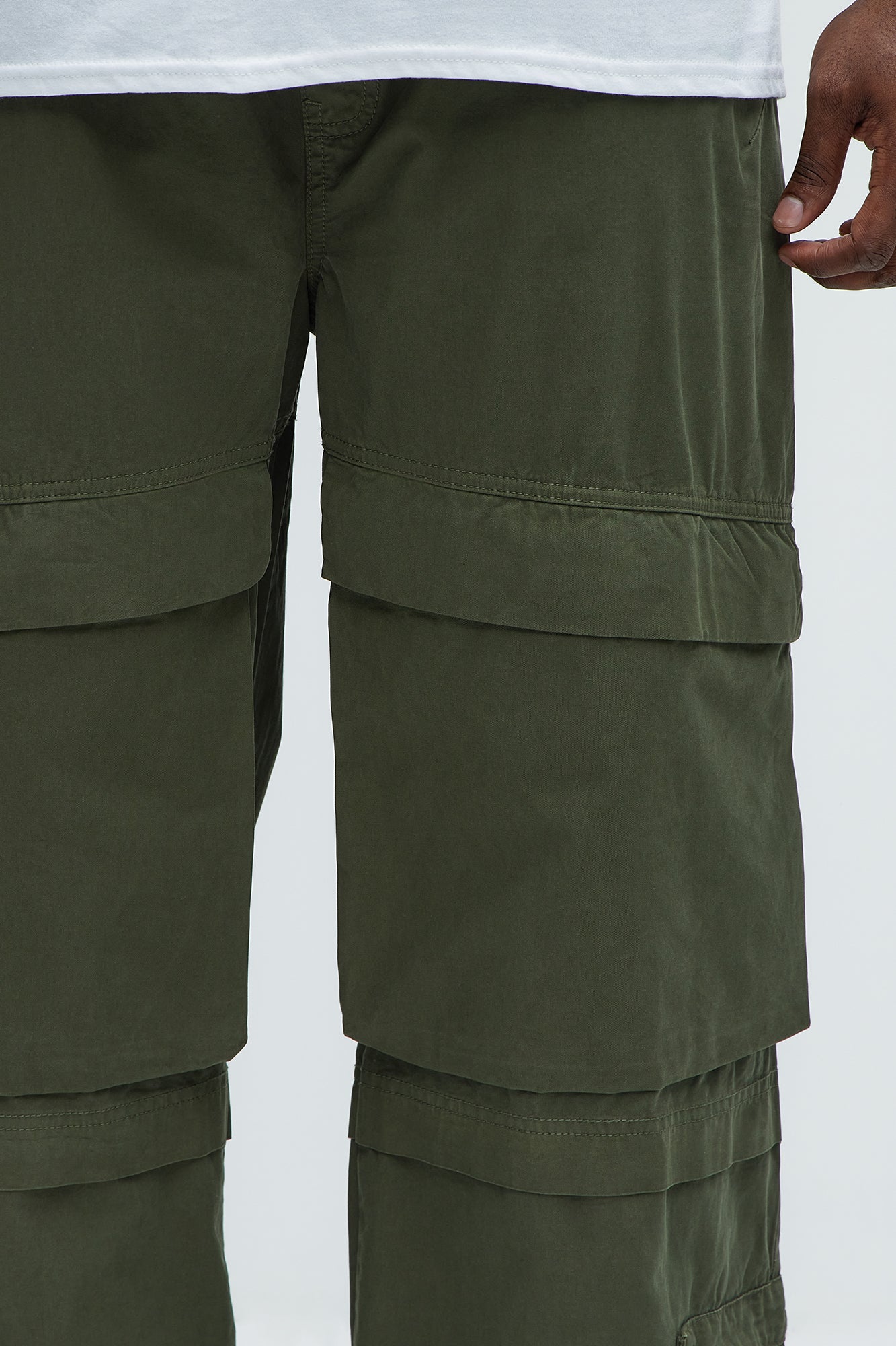 Rylan Wide Leg Cargo Pants - Olive