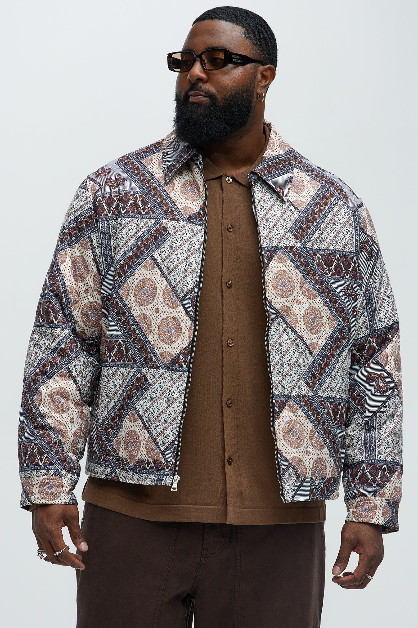 Be Right There Quilted Jacket - Multi Color