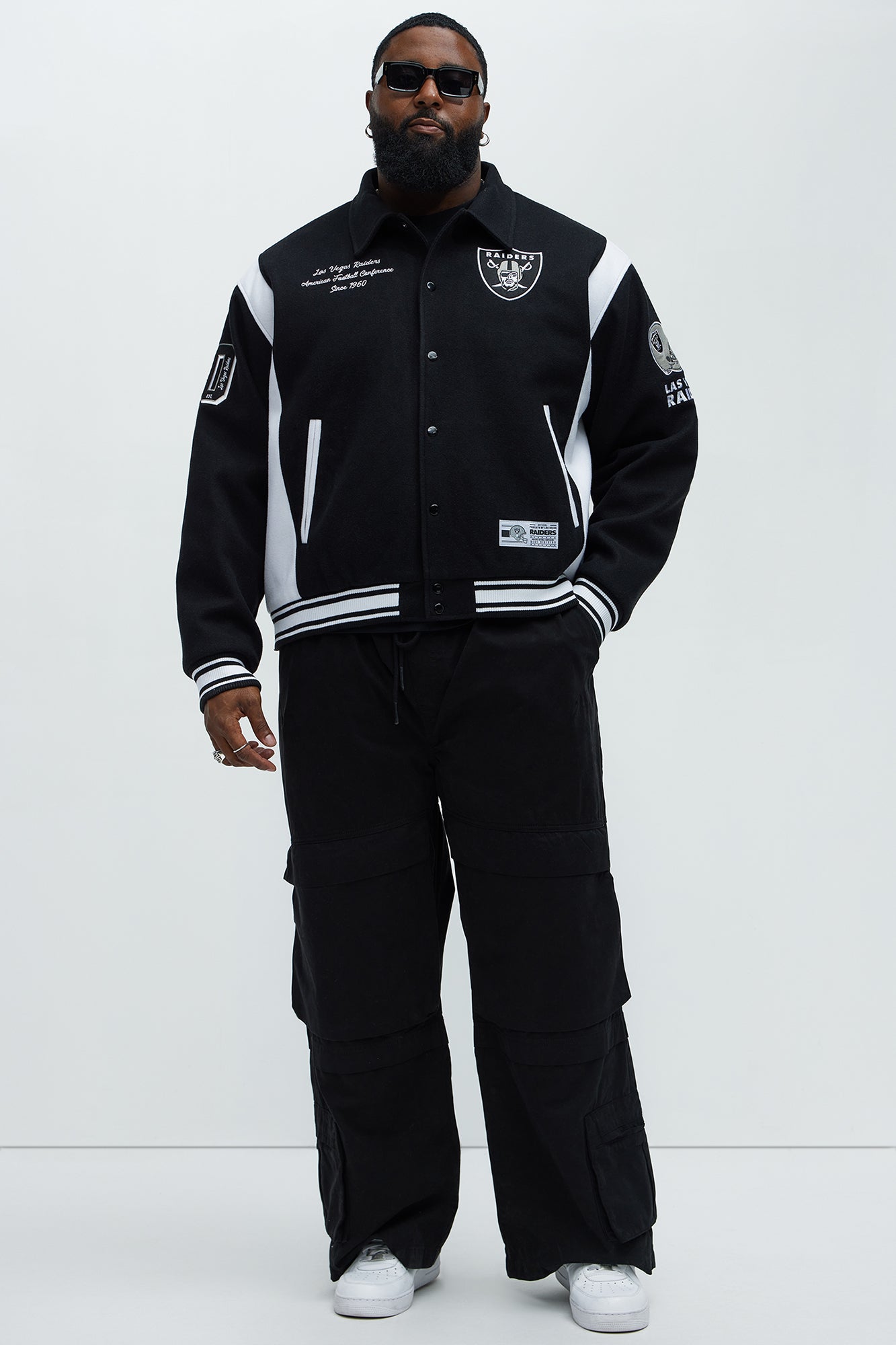Raiders Air Supremacy Jacket - Black/White