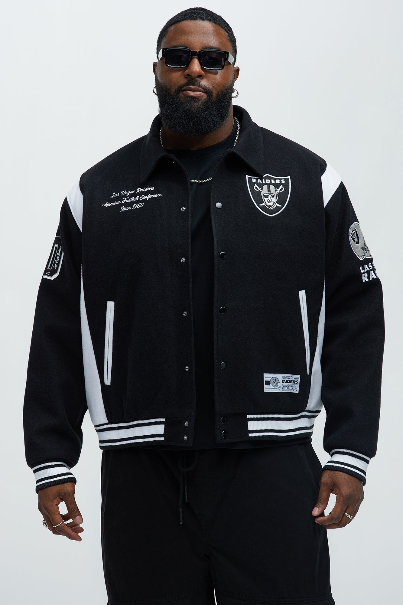 Raiders Air Supremacy Jacket - Black/White
