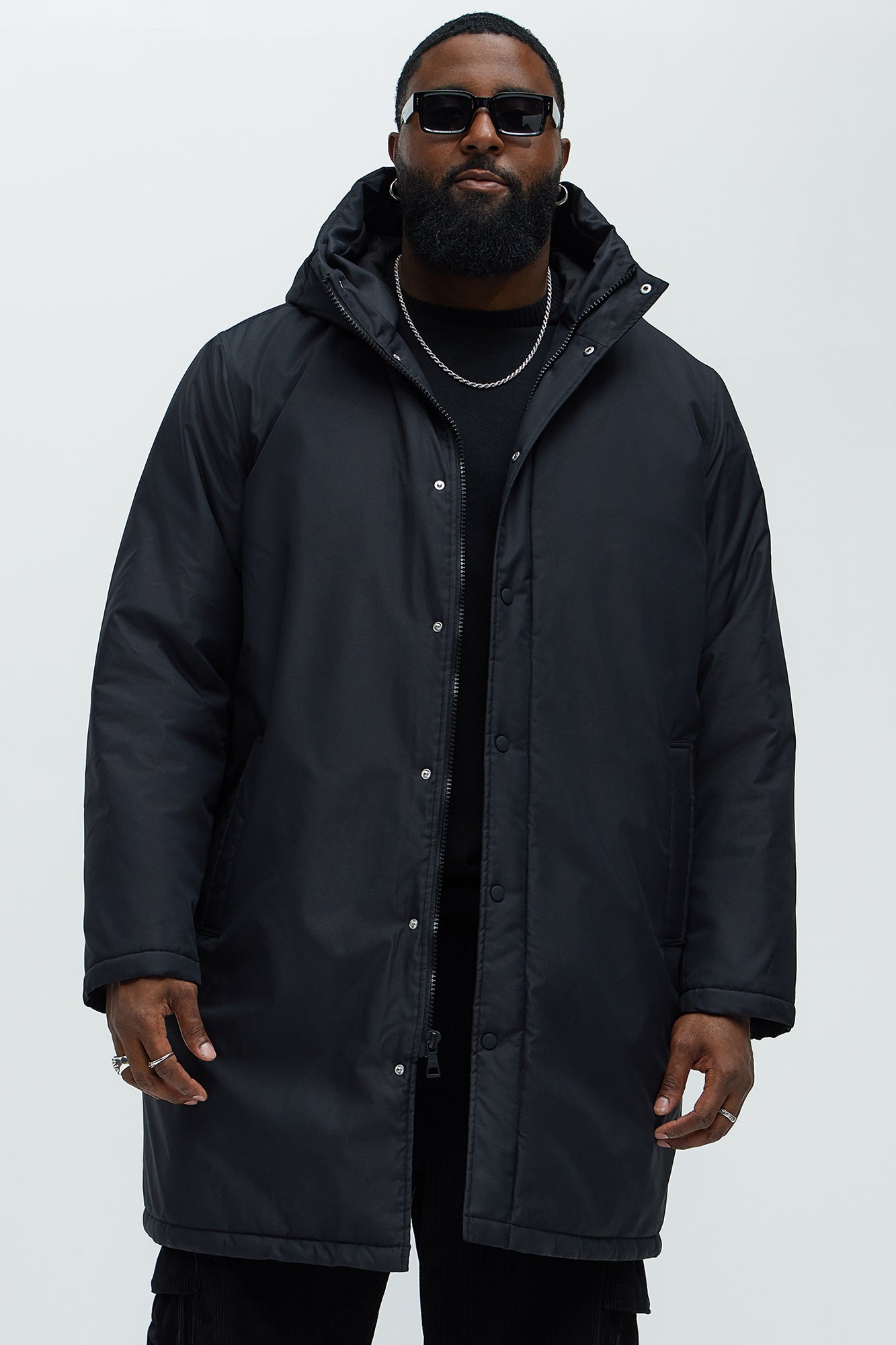 Garner Everyday Hooded Padded Parka - Black