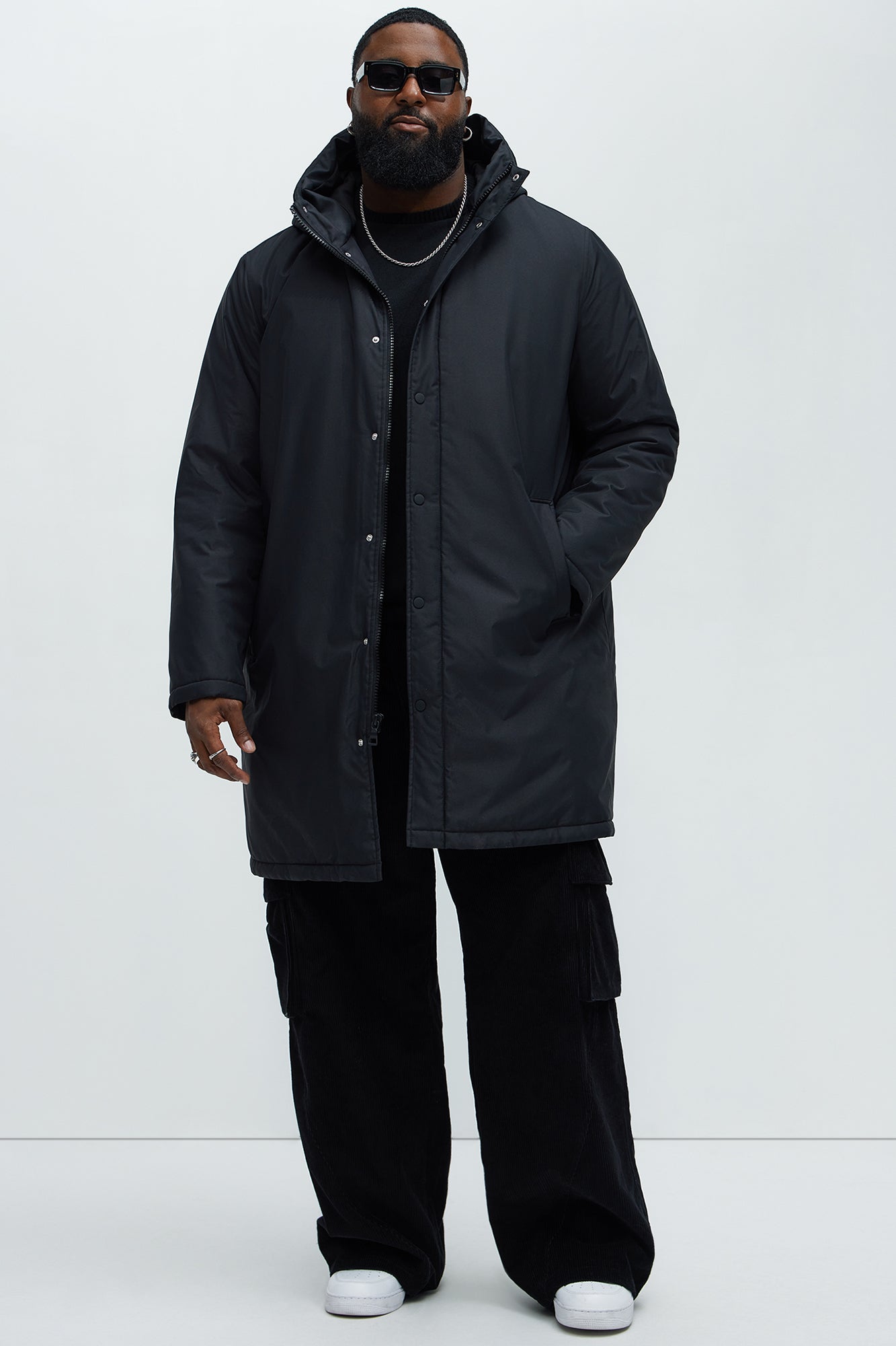 Garner Everyday Hooded Padded Parka - Black