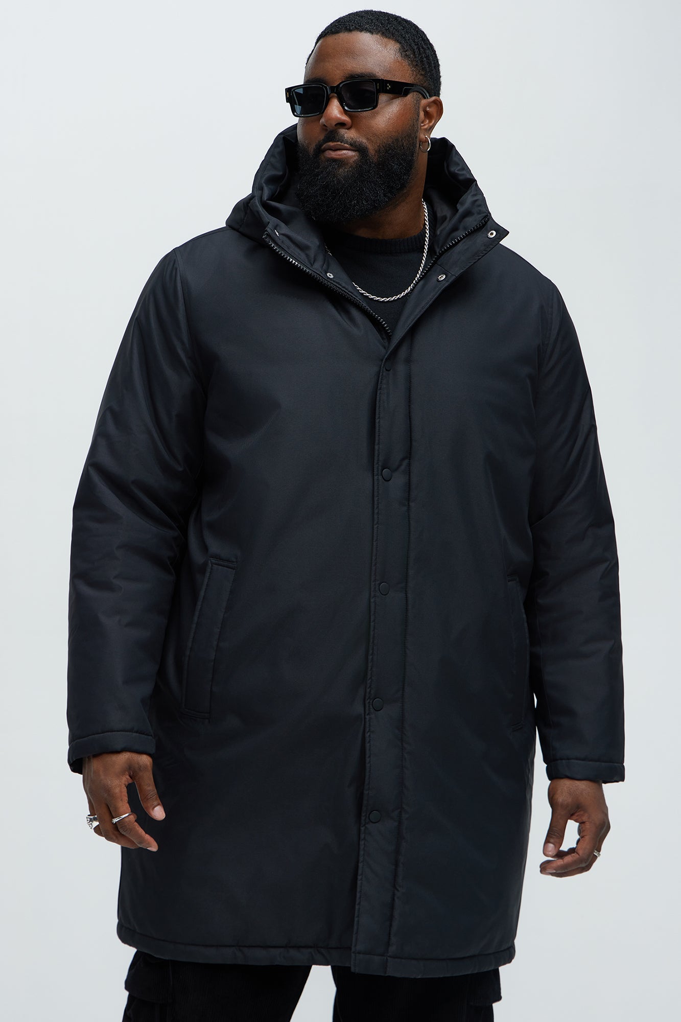Garner Everyday Hooded Padded Parka - Black