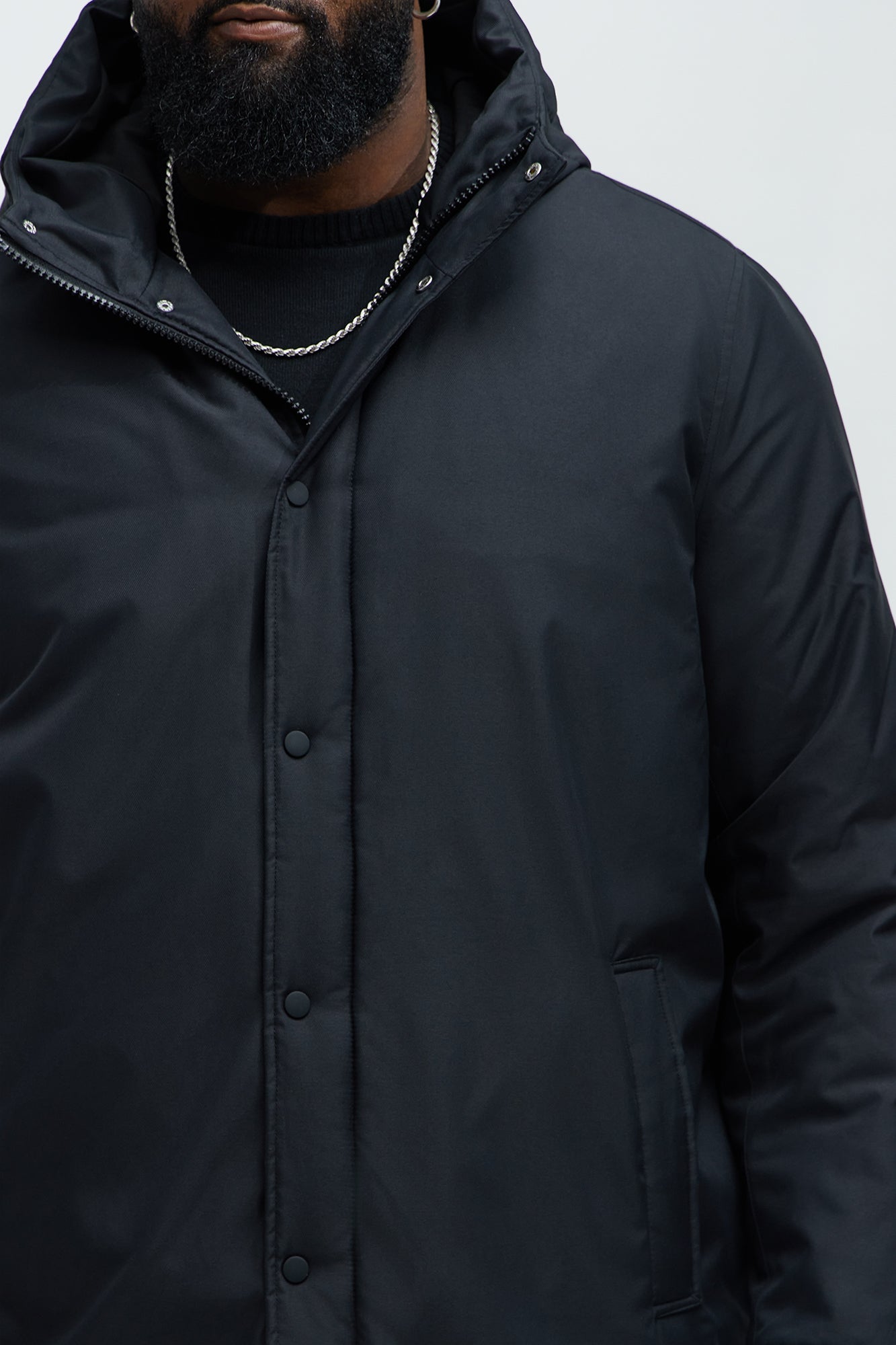 Garner Everyday Hooded Padded Parka - Black