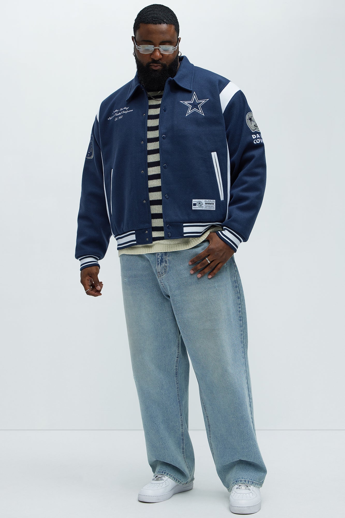 Cowboys Air Supremacy Jacket - White/Blue