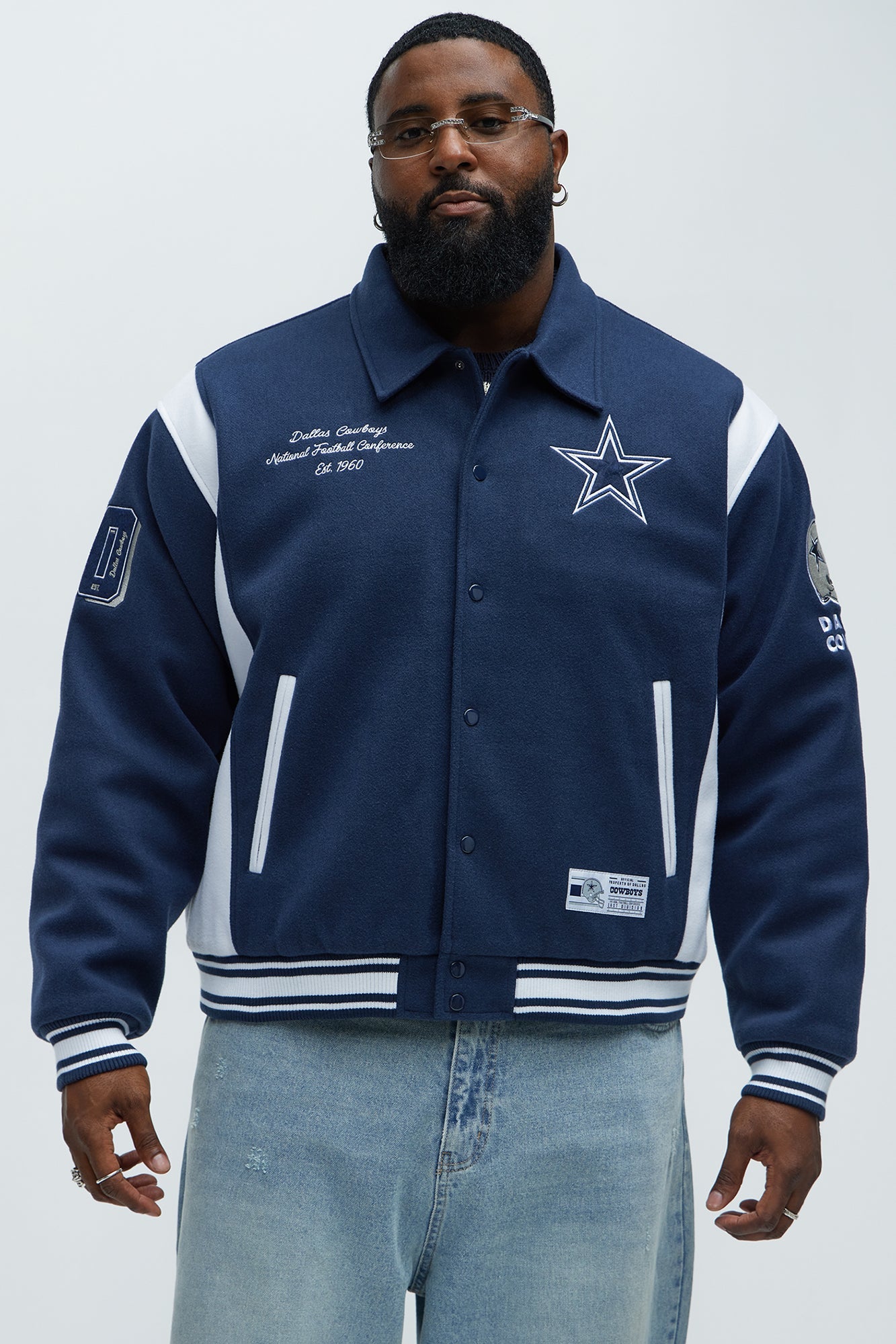 Cowboys Air Supremacy Jacket - White/Blue