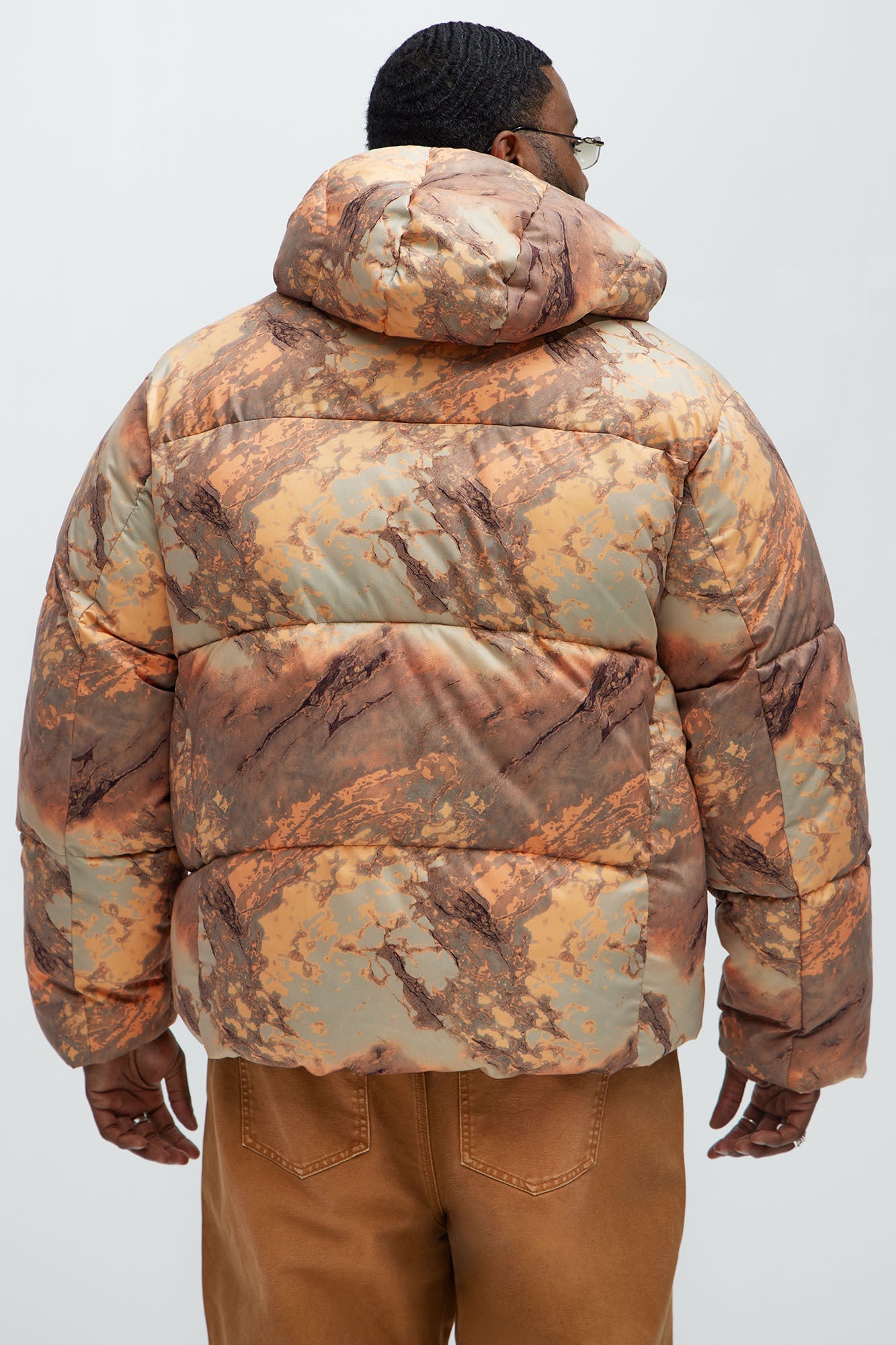 Mesa Hooded Parka - Orange/combo