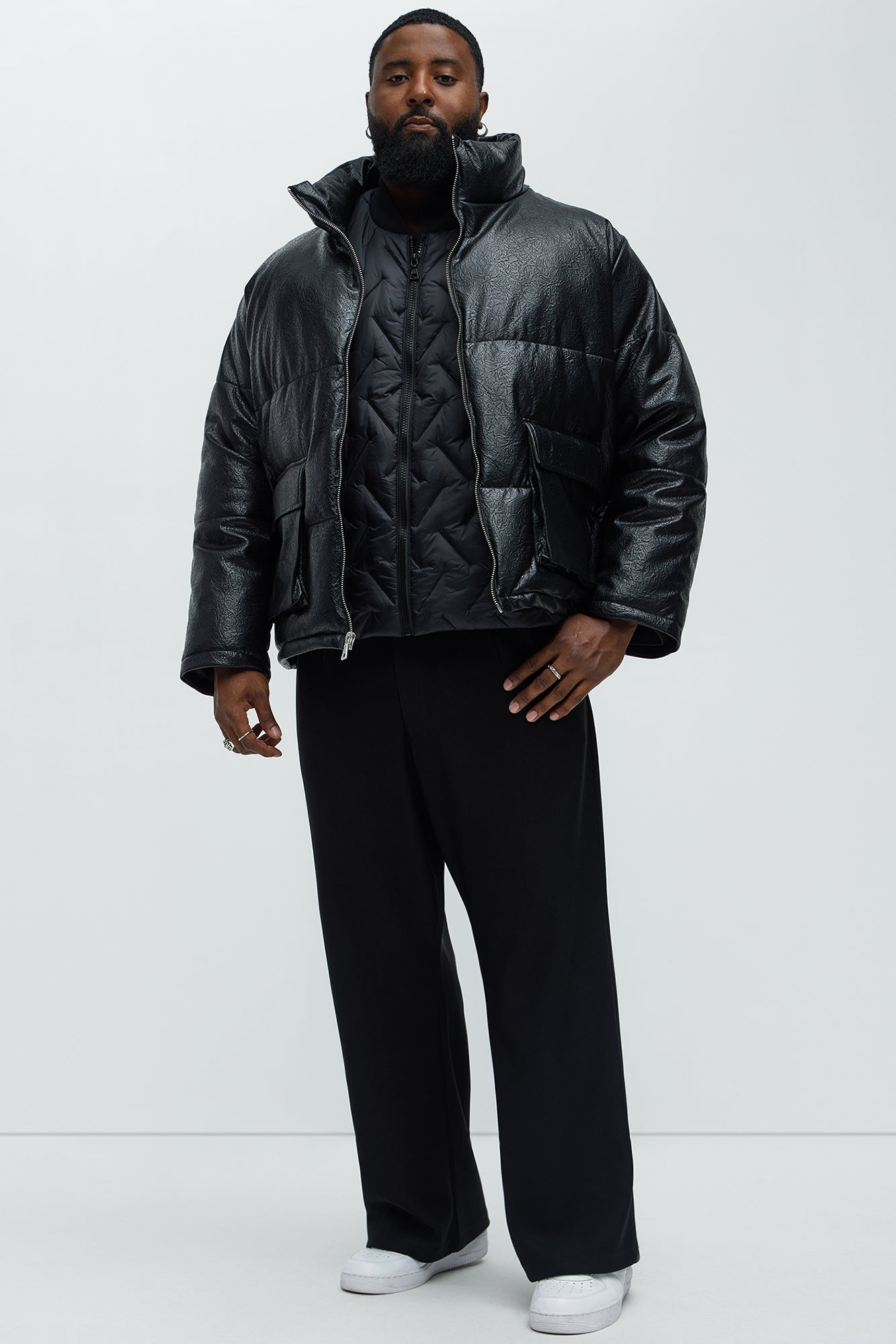 Stunt So Hard Puffer Jacket - Black