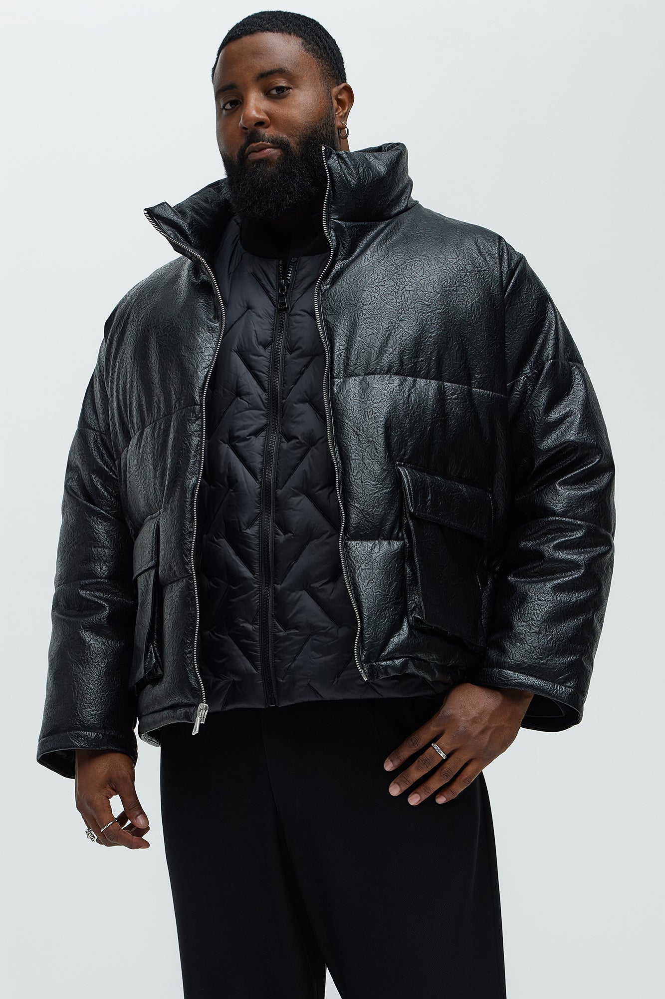 Stunt So Hard Puffer Jacket - Black