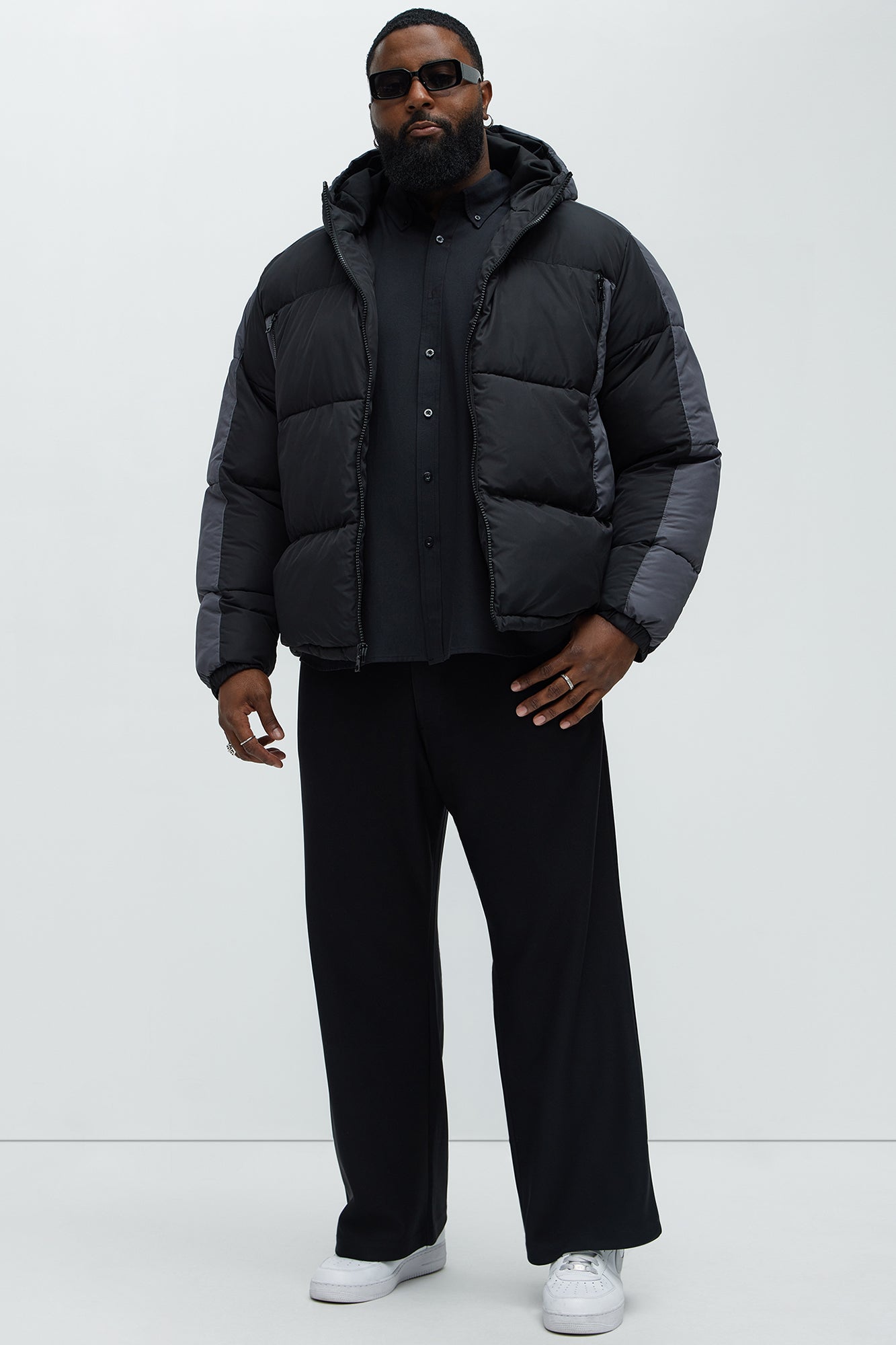 Hewins Hooded Jacket - Black/combo