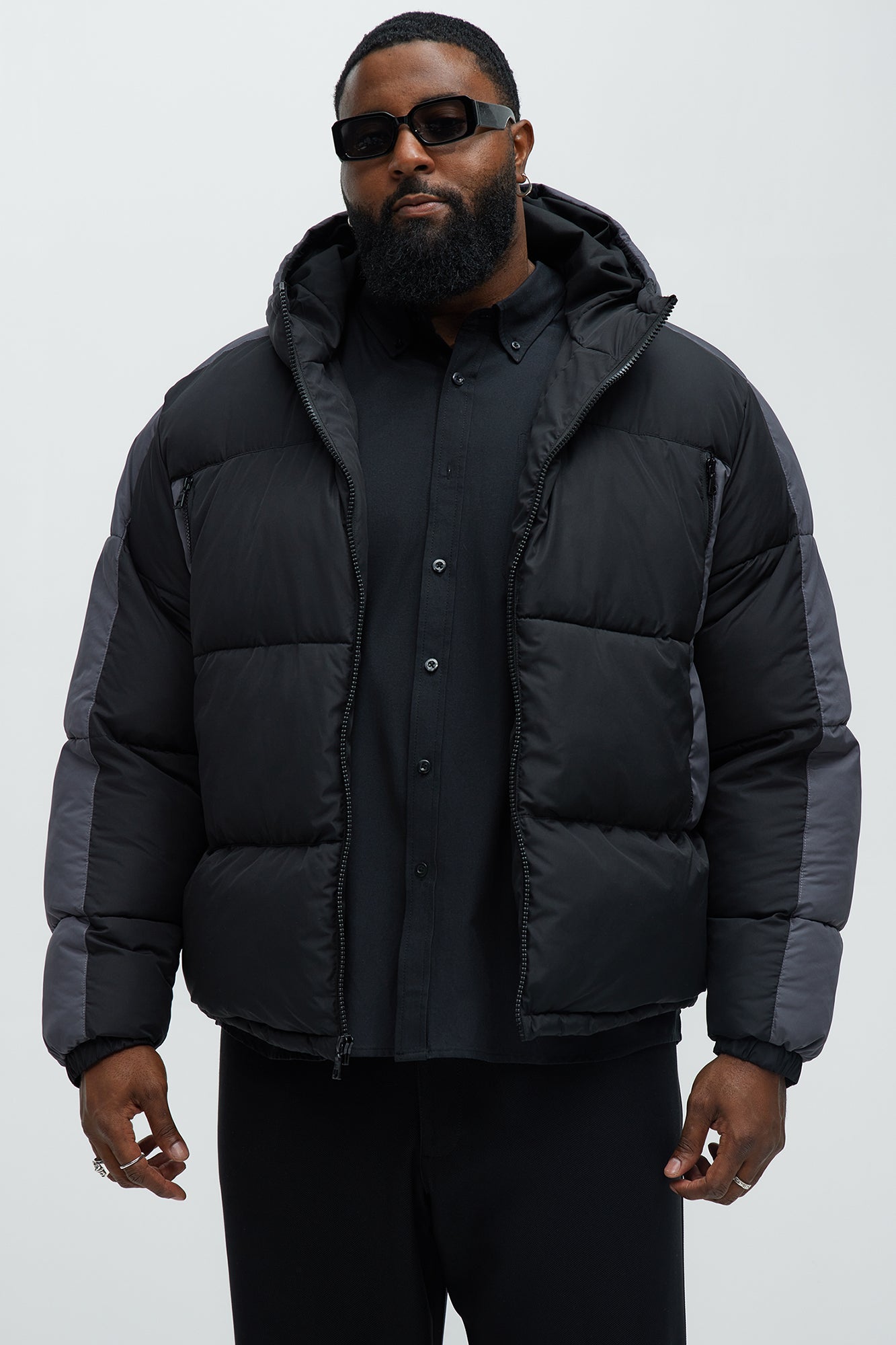 Hewins Hooded Jacket - Black/combo