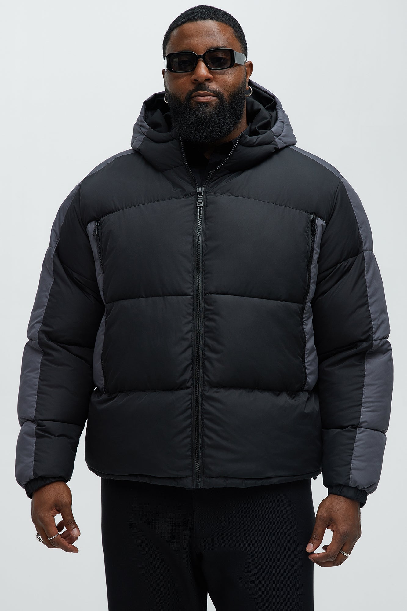 Hewins Hooded Jacket - Black/combo