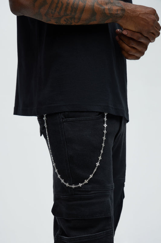 Imperial Cross Link Pant Chain - Silver