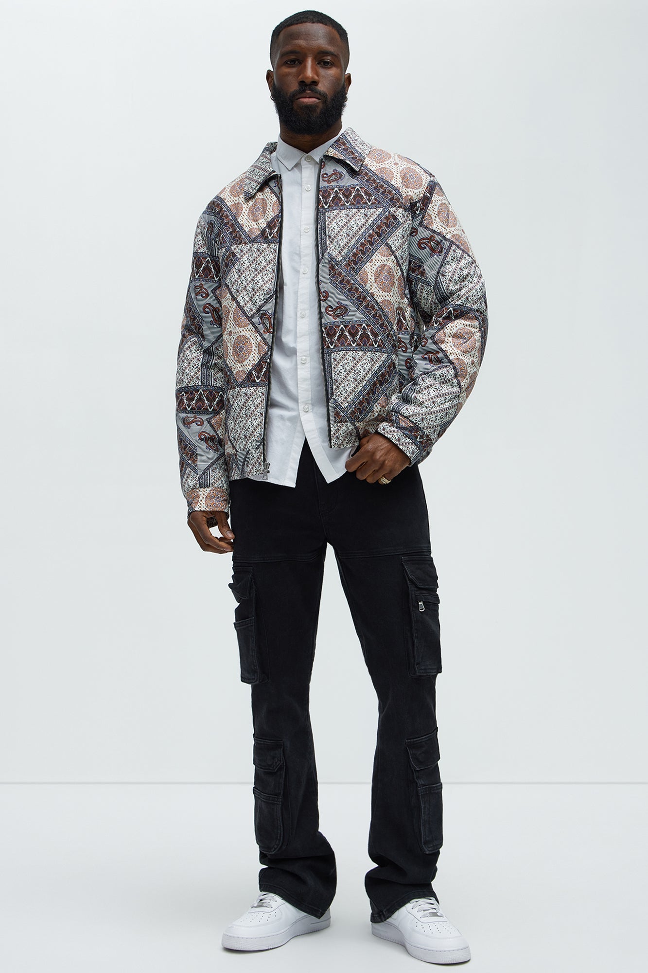 Be Right There Quilted Jacket - Multi Color