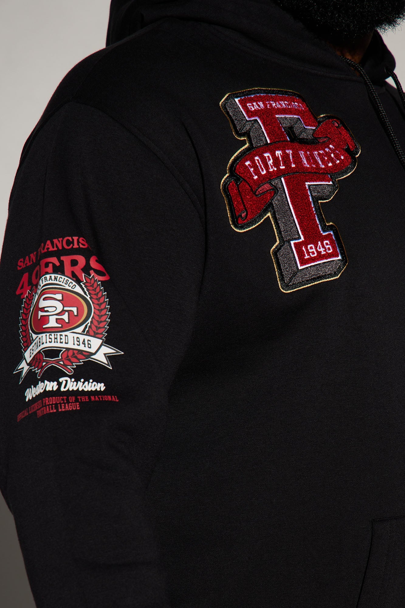 49ers Campus Hoodie - Black