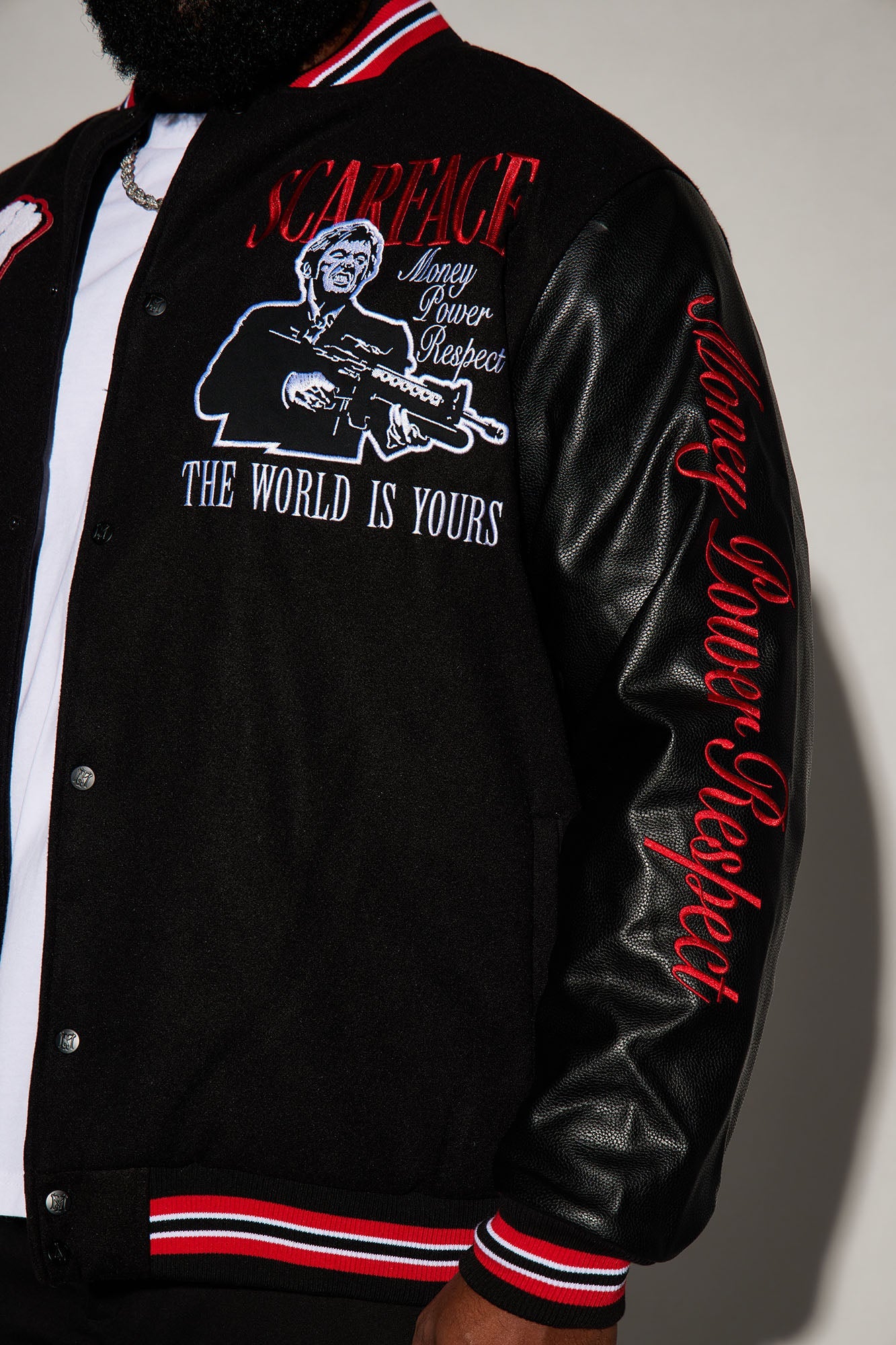Scarface Varsity Jacket - Black