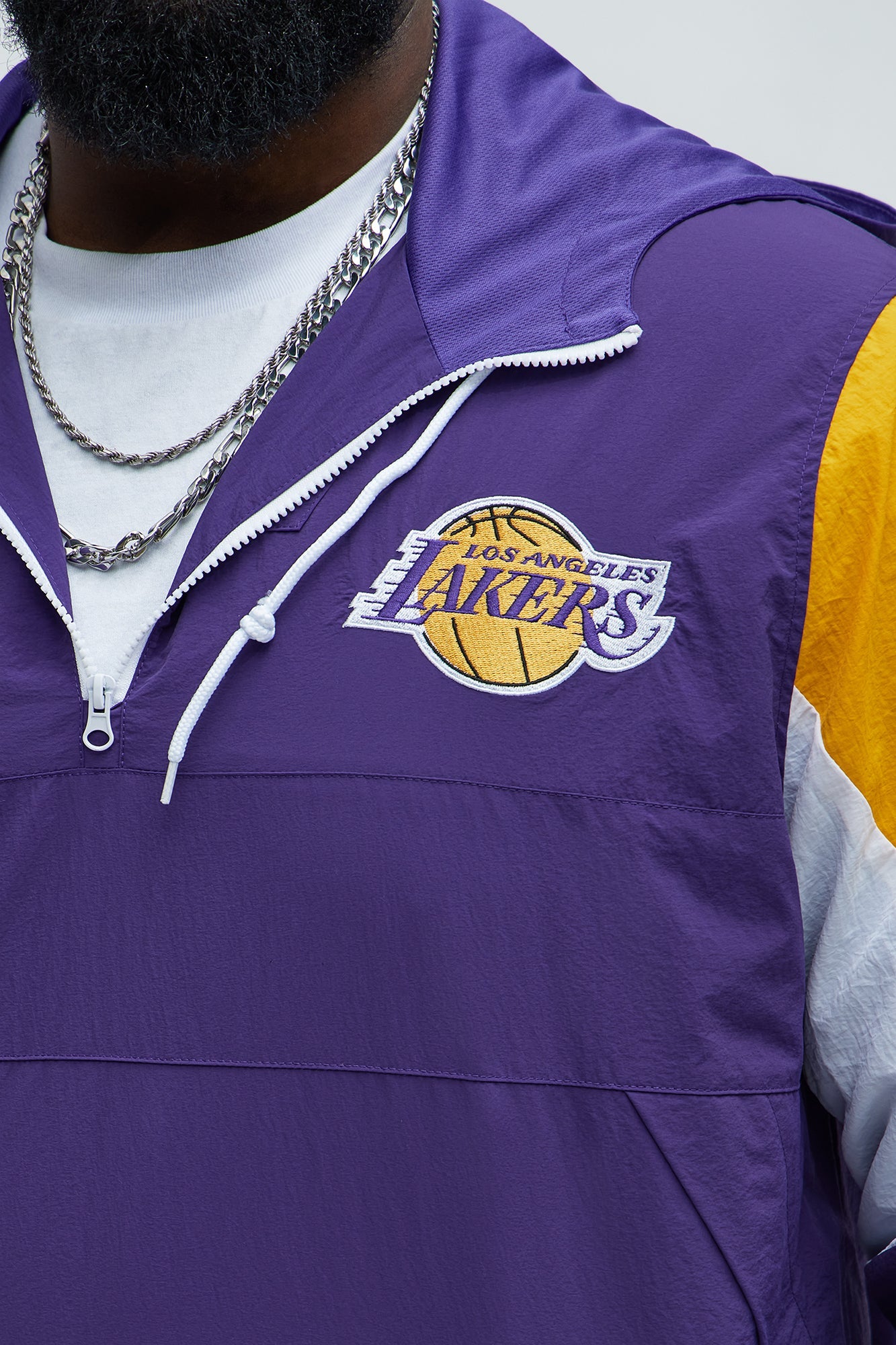 Lakers Ranger Quarter Zip Hoodie Jacket - Purple