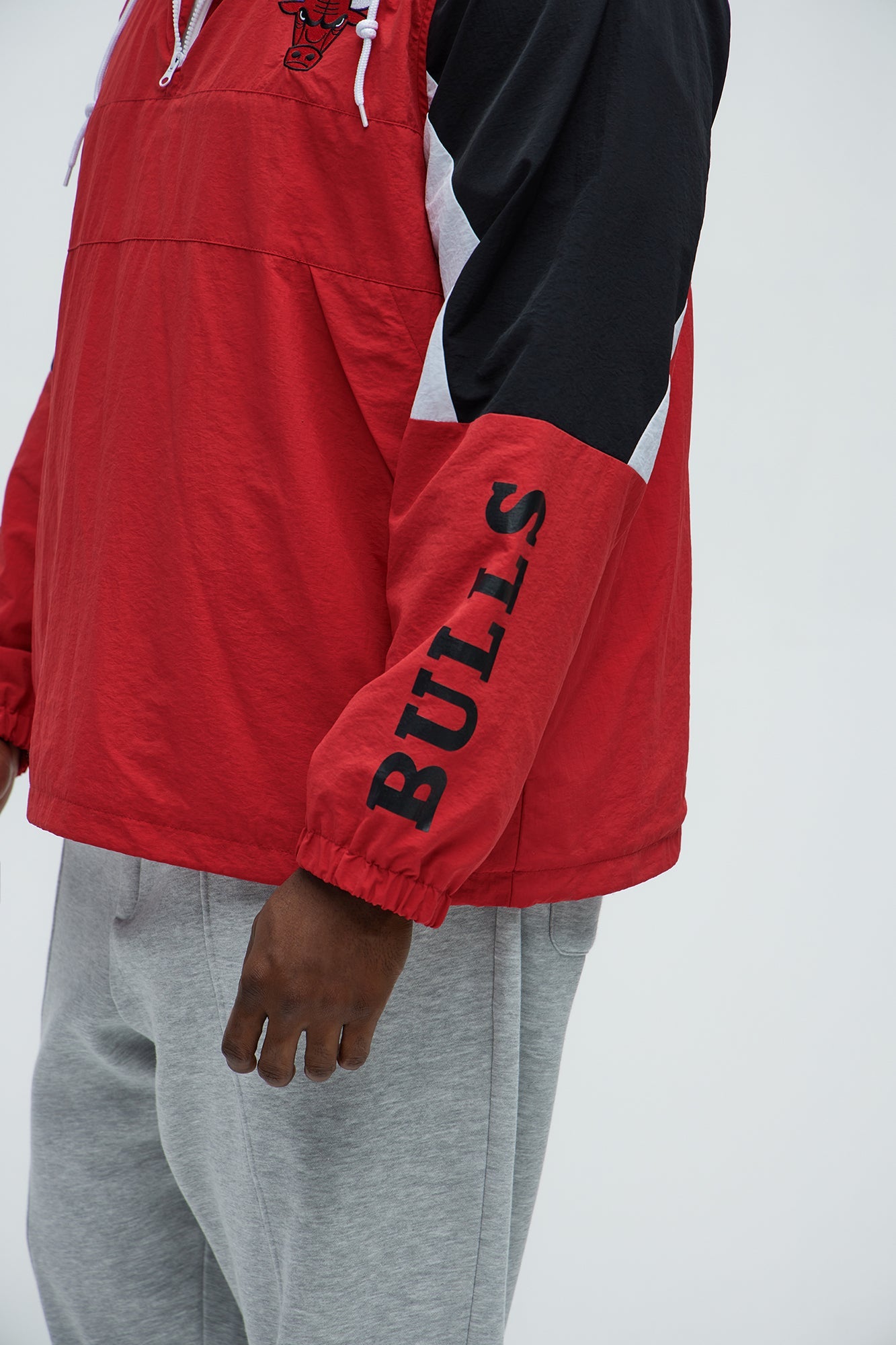 Bulls Ranger Quarter Zip Hoodie Jacket - Red