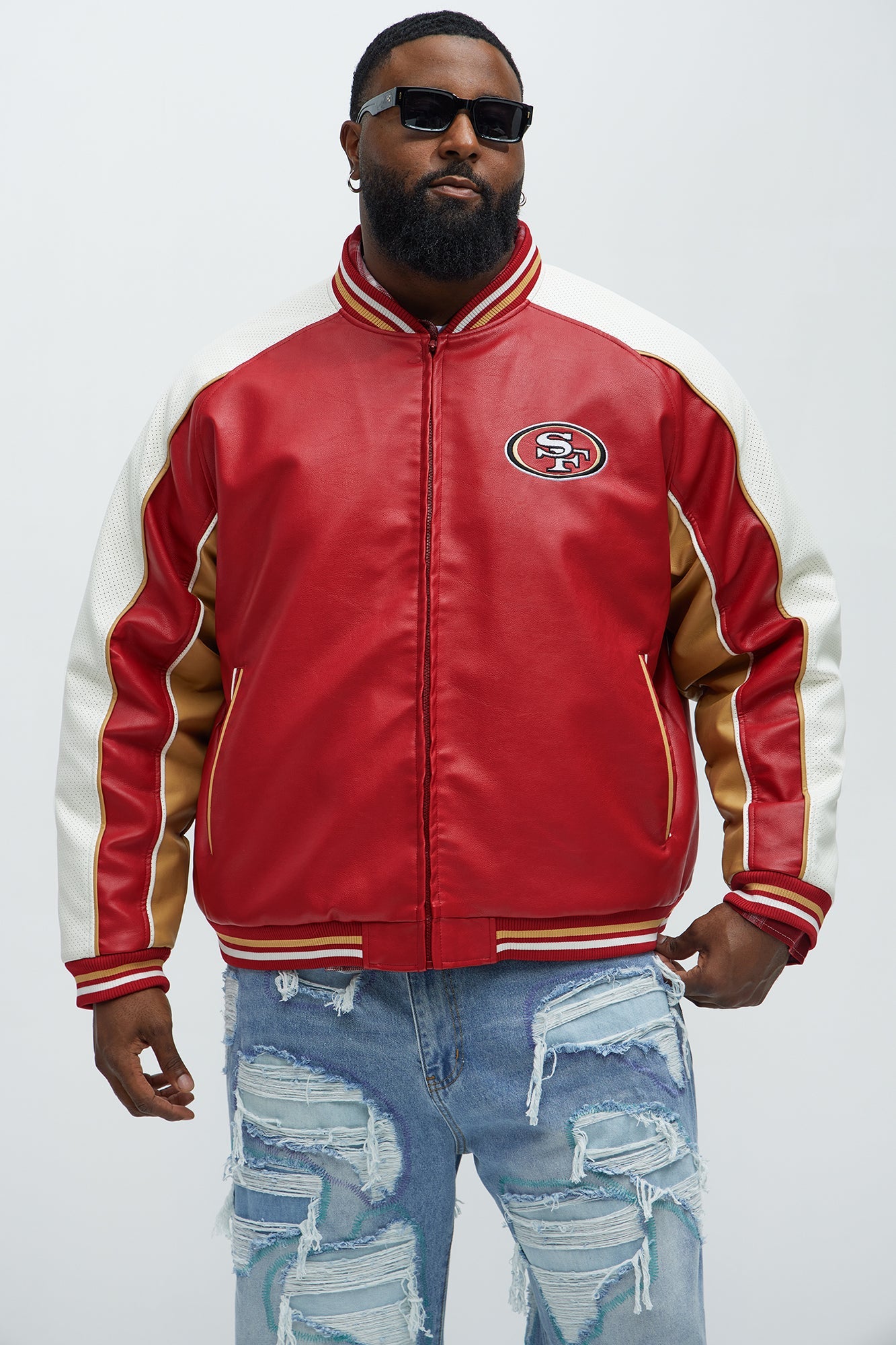 49ers High Standard Jacket - Red/White